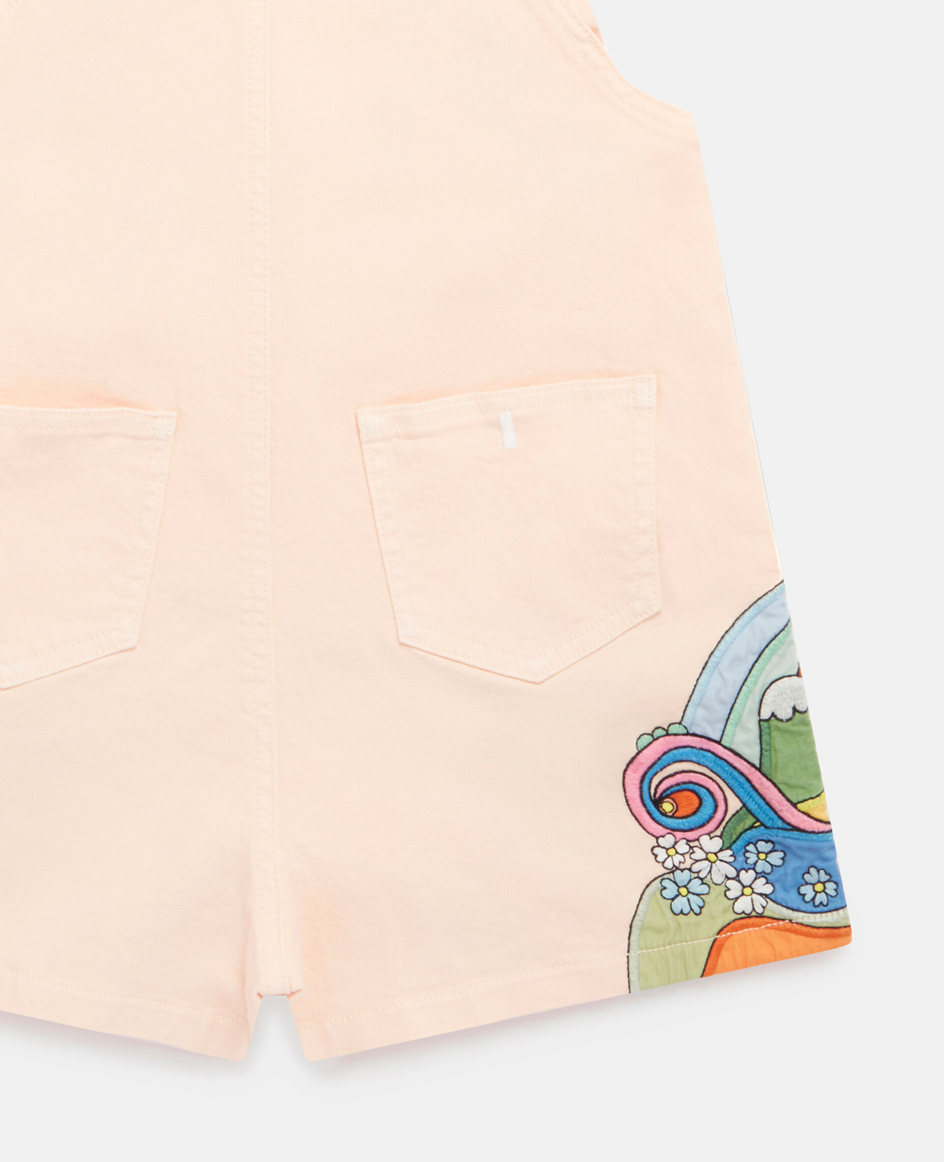 'Love to Dream' Print Dungarees-Pink-large image number 3