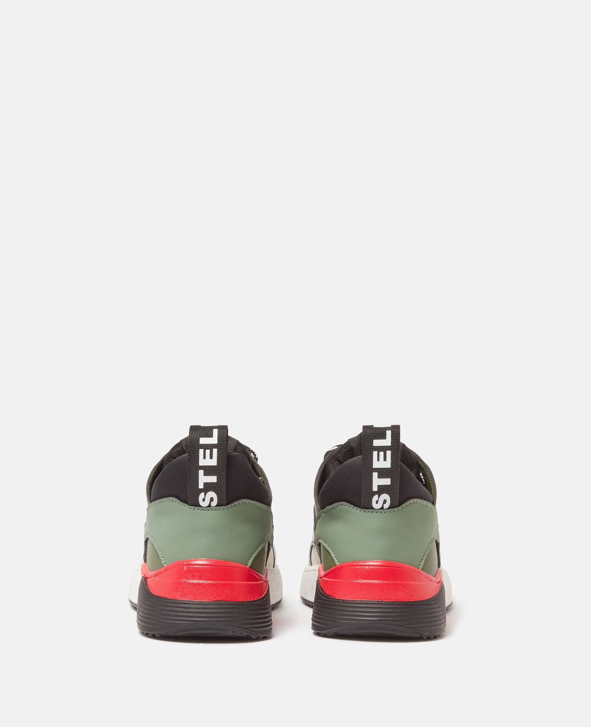 Moniker Tape Lace-Up Trainers-Multicolour-large image number 2