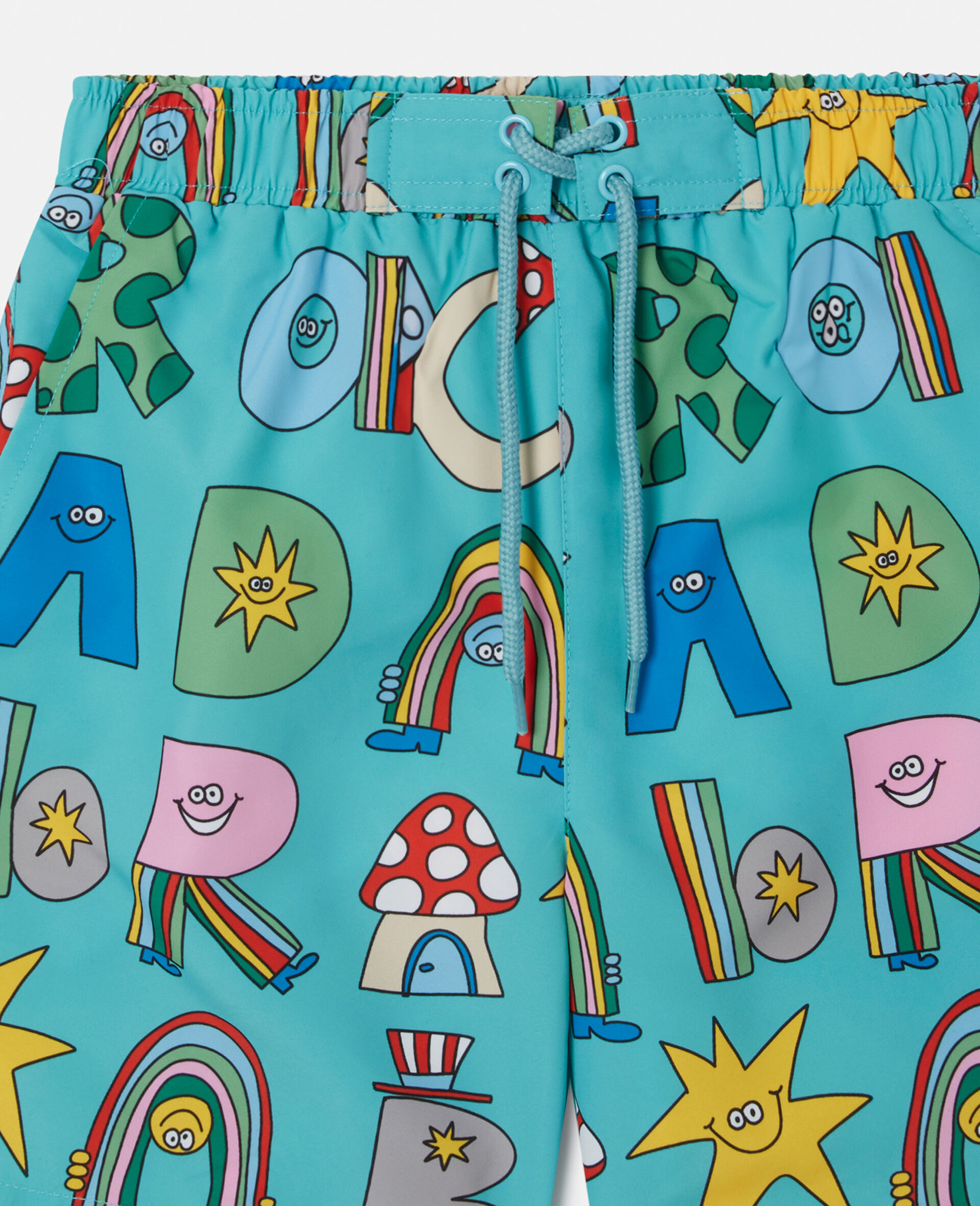 Stella Woodland Lettering Swim Shorts-Blue-large image number 1