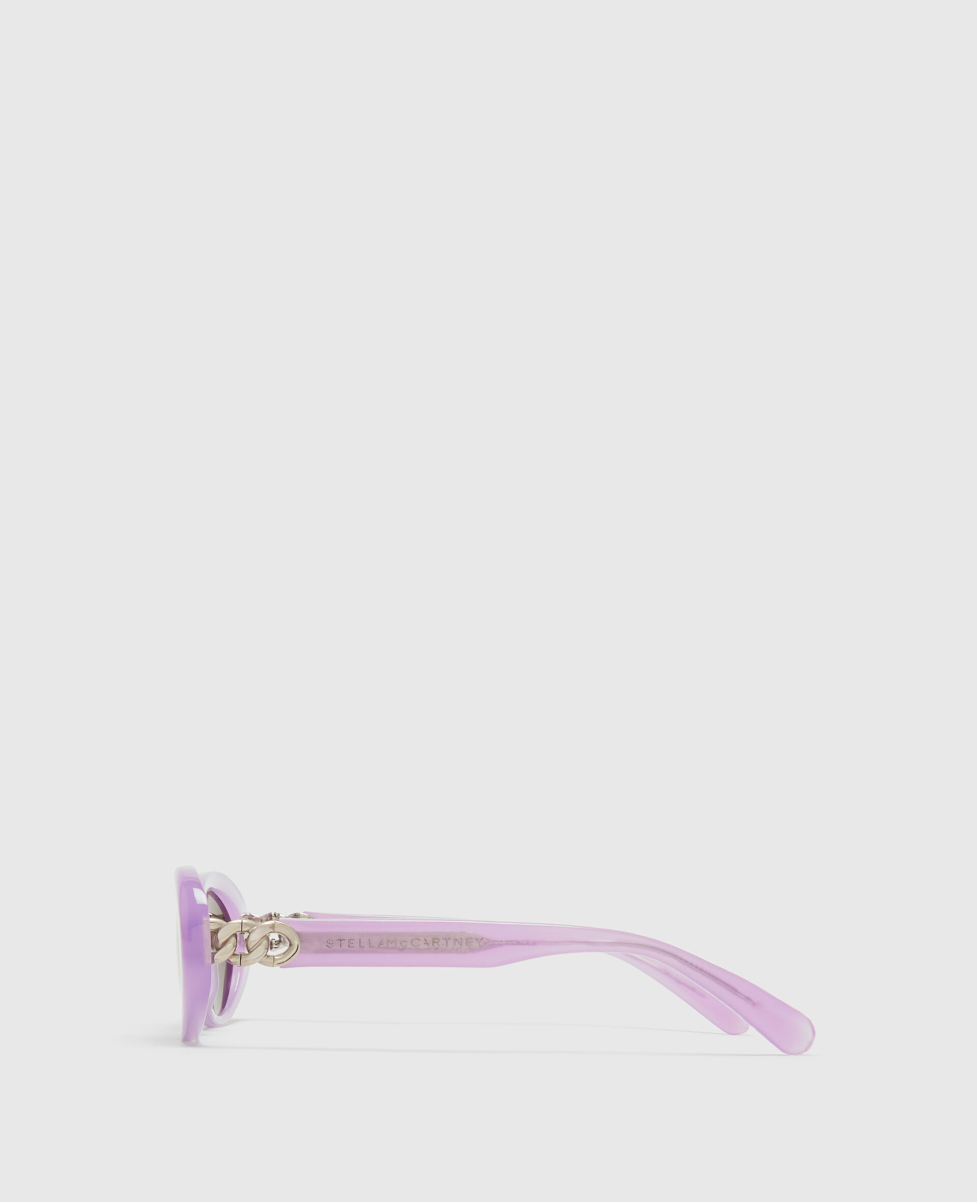 Logo Oval Sunglasses-Black - Side image