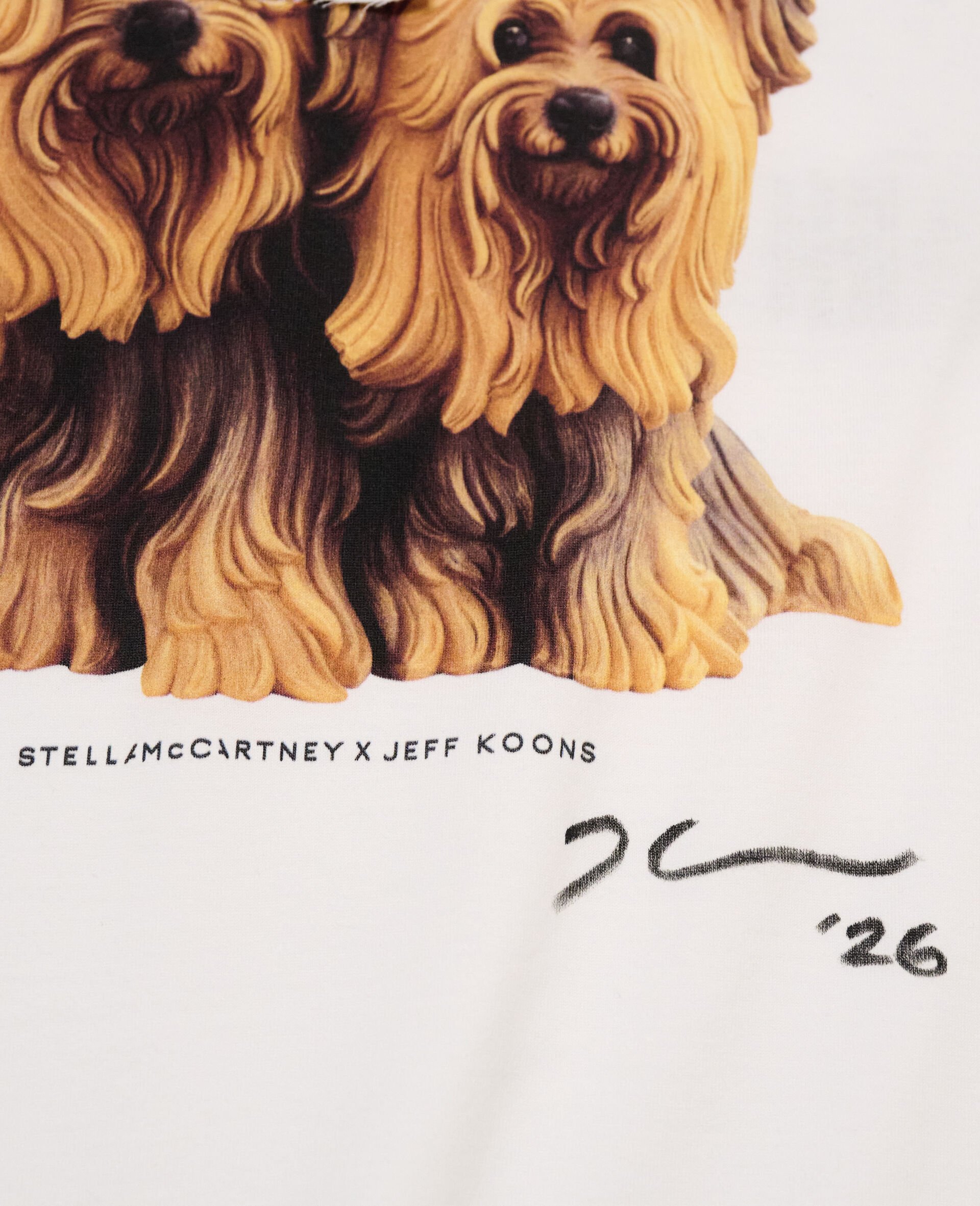 Signed&nbsp;Jeff Koons Doggy Style T-Shirt-White-medium