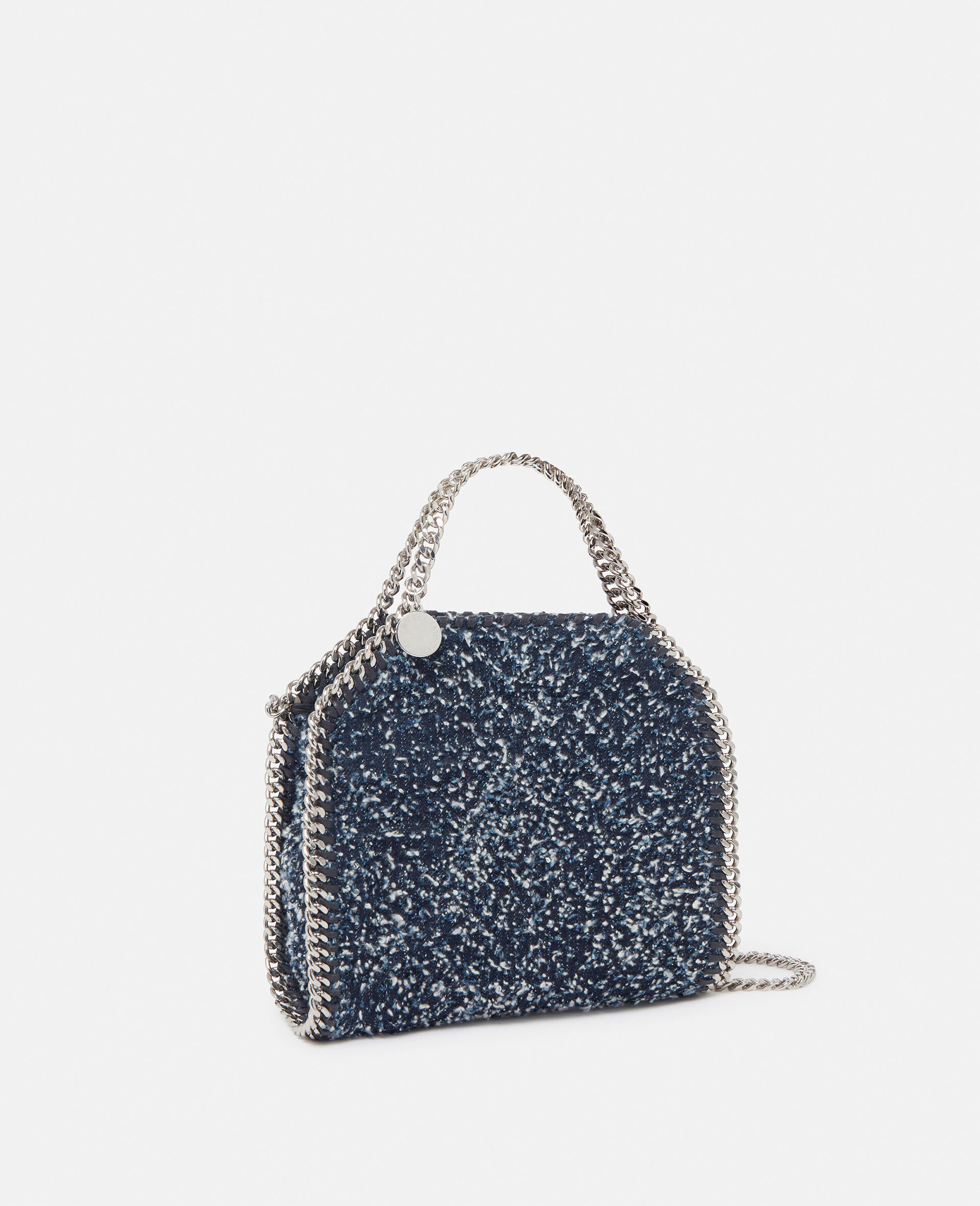 Falabella Tiny Bouclé Tote Bag-Blue-large image number 1