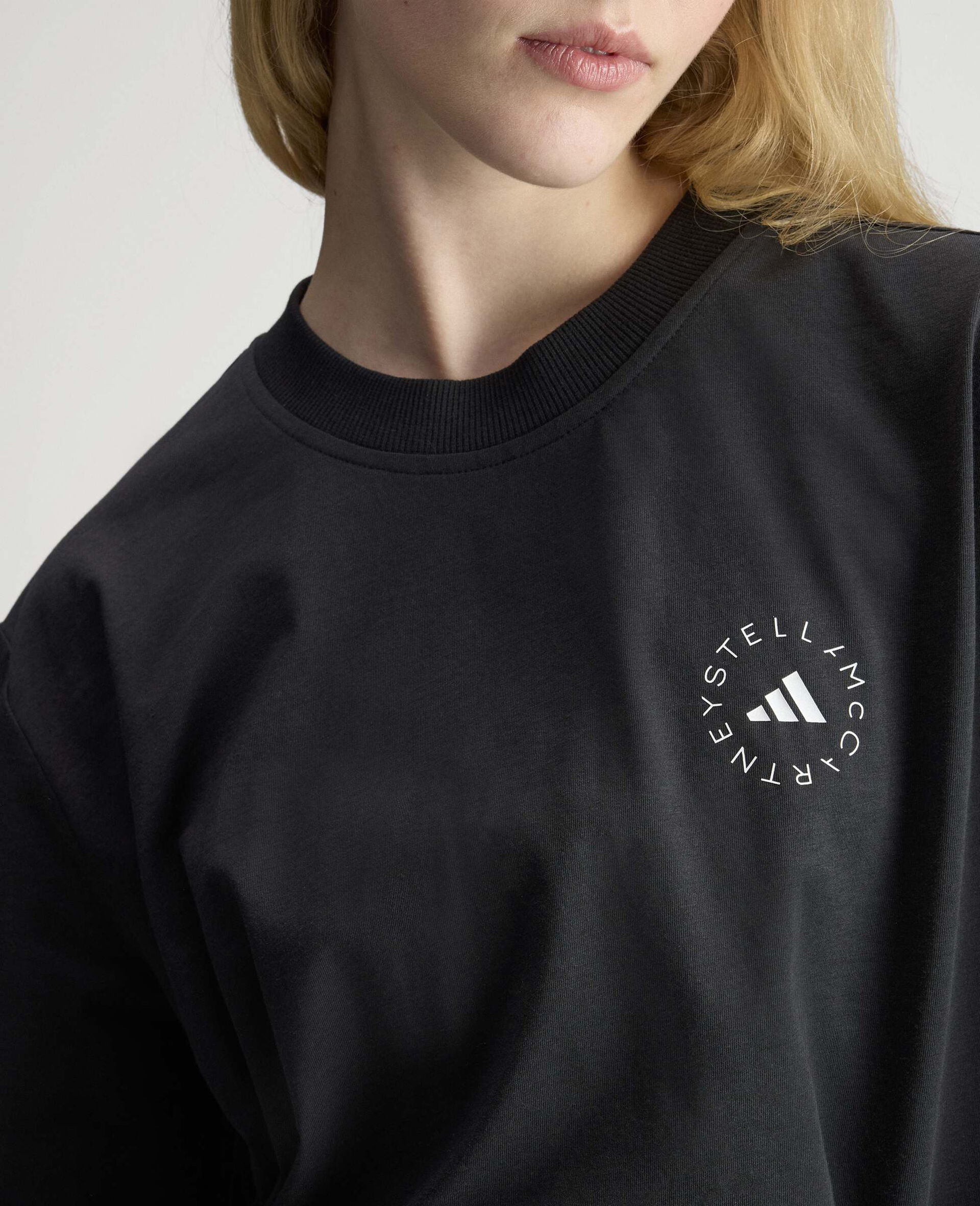 Logo Long Sleeve Classic T-Shirt-Black-large image number 2