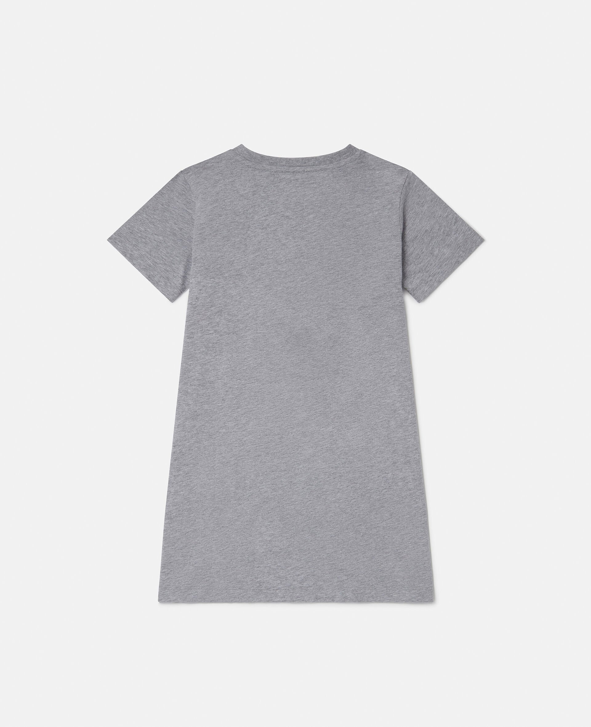 T-Shirt-Kleid mit Fransen und Stern-Motiv-Grau-large T-Shirt-Kleid mit Fransen und Stern-Motiv-Grau-large image number 2