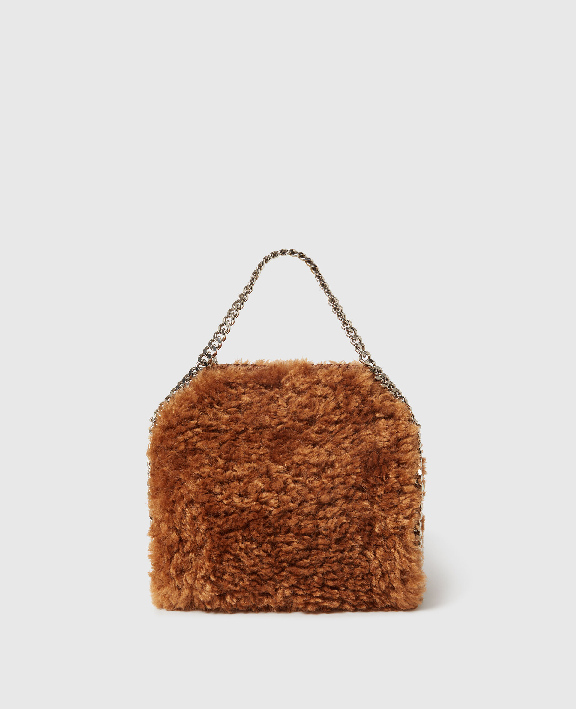 Falabella Plush小巧托特包-棕色-large image number 3