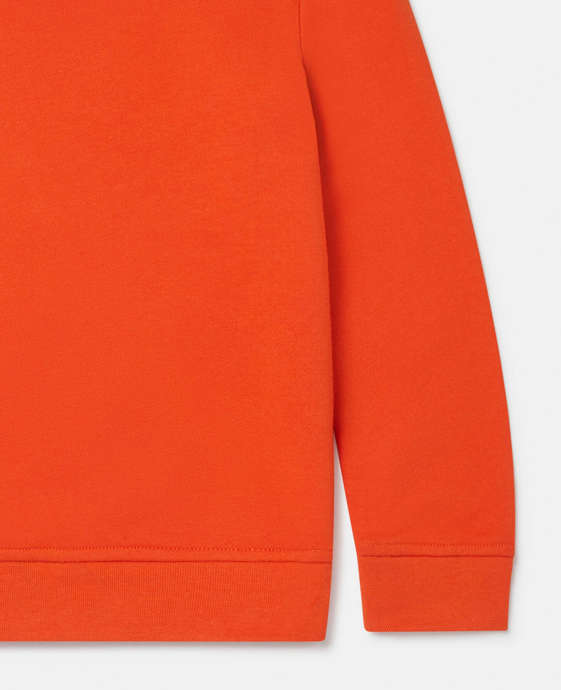 Smiling Flower Motif Sweatshirt-Red-large image number 3