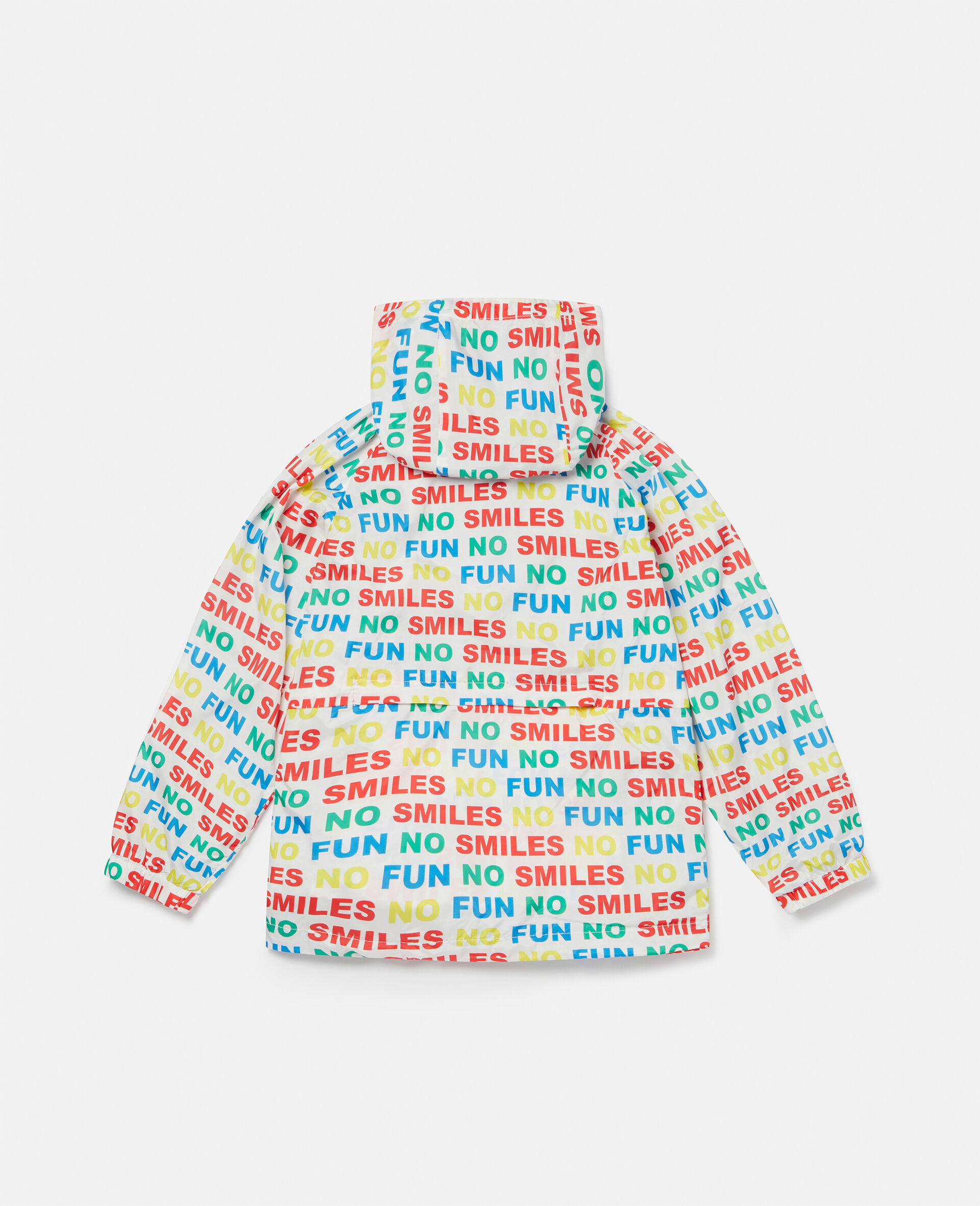 No Smiles No Fun Packable Jacket-White-large image number 3