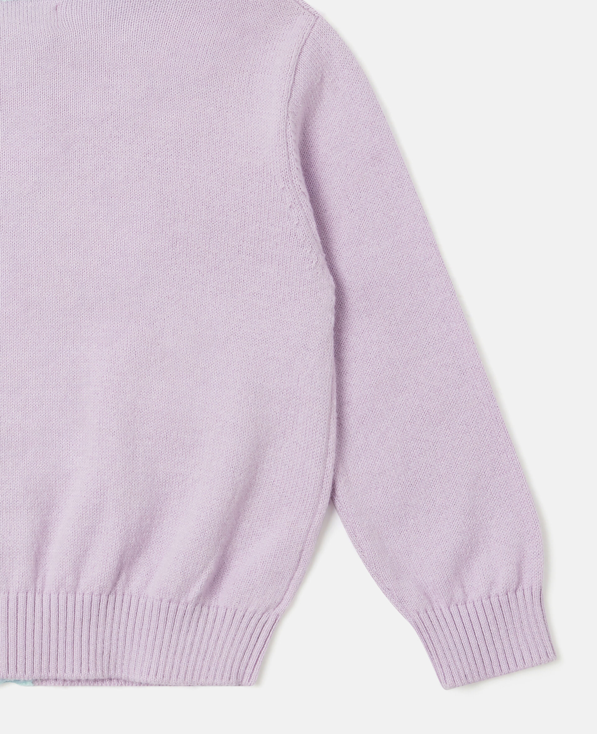 Cardigan con Toppa Stella Marina-Viola-large image number 3