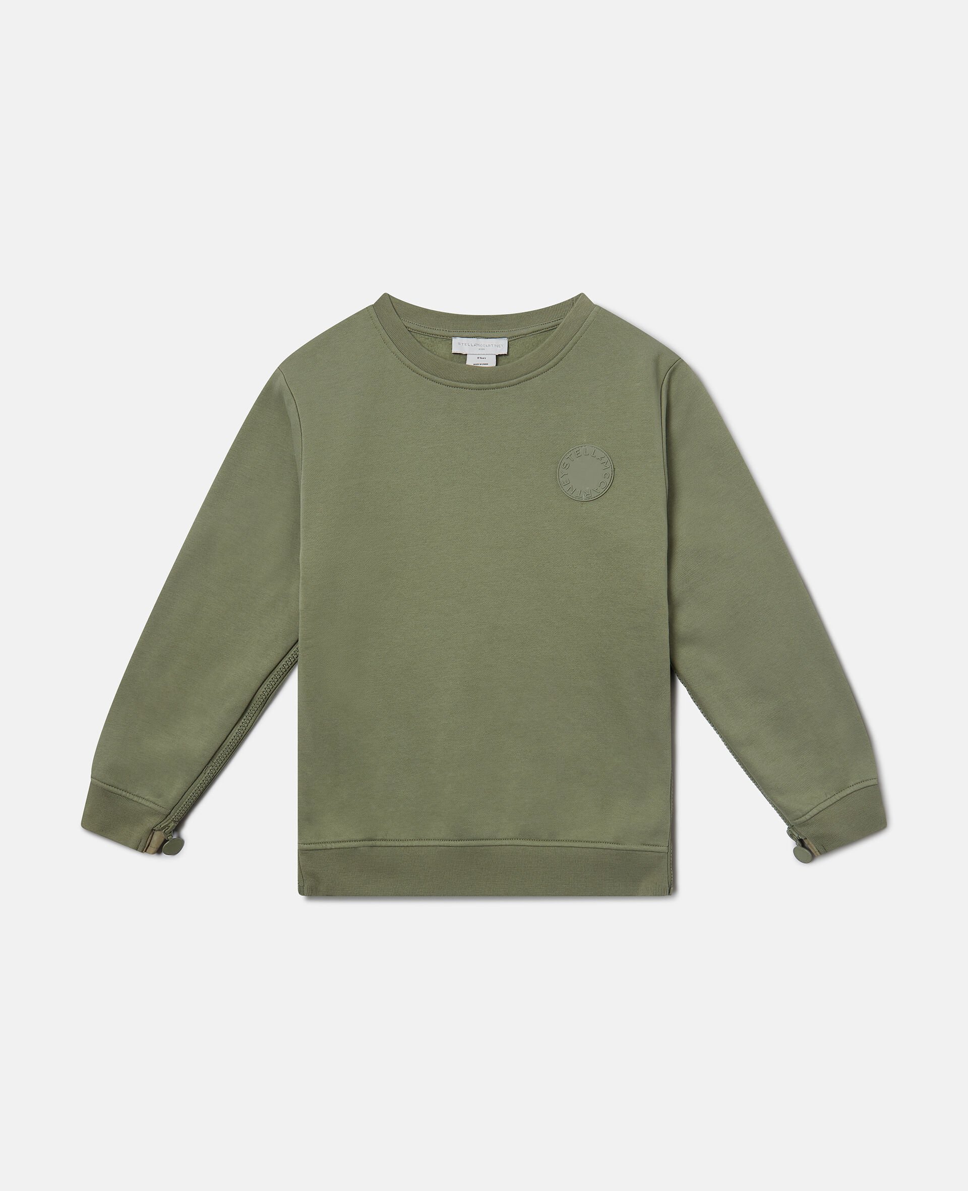 Logo Medallion Crewneck Sweatshirt-Green-large image number 0