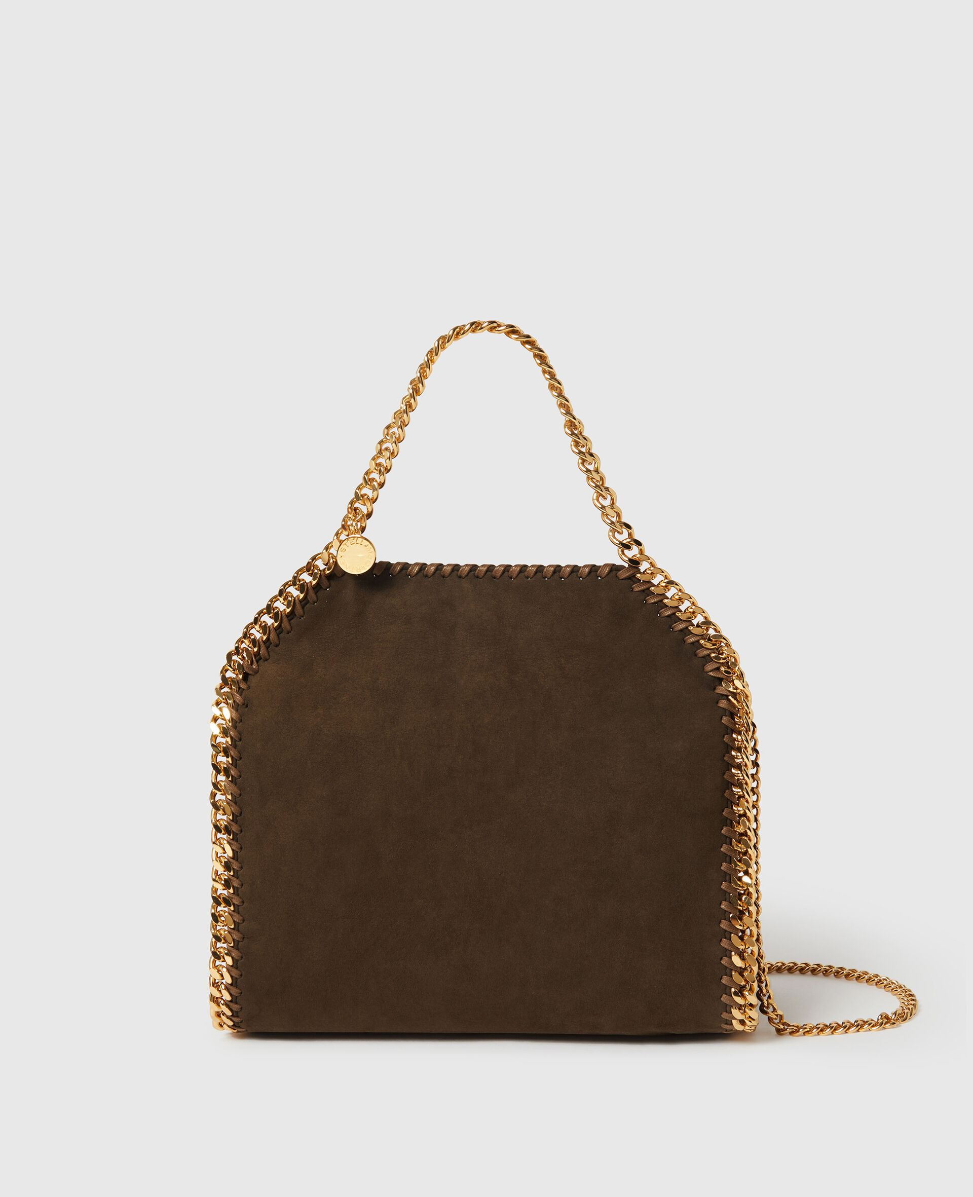 Falabella Mini Suede Tote Bag-Brown-large image number 0