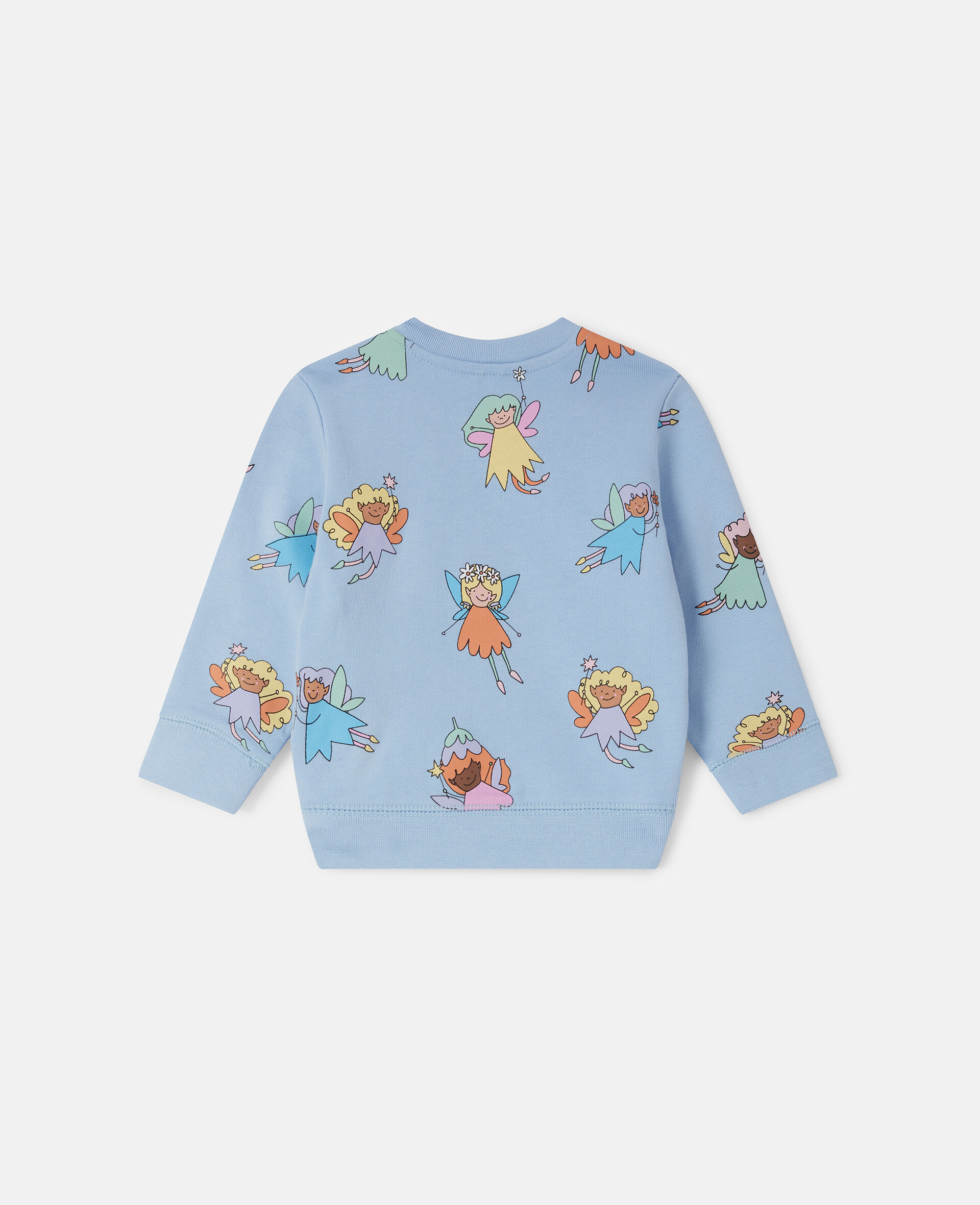 Fairies Print Crewneck Sweatshirt-Blue-large image number 2