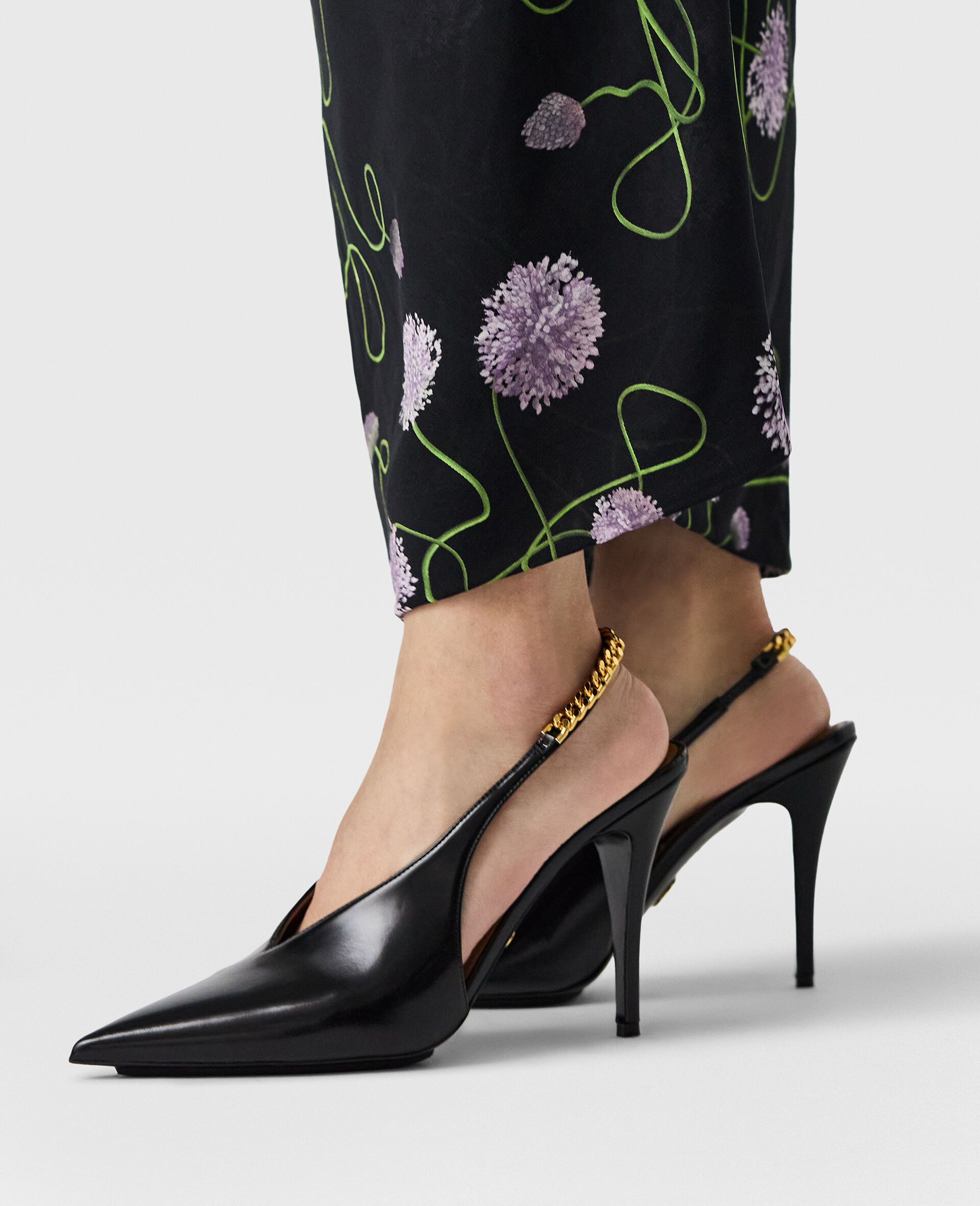 Falabella Slingback Shoes-Black-medium