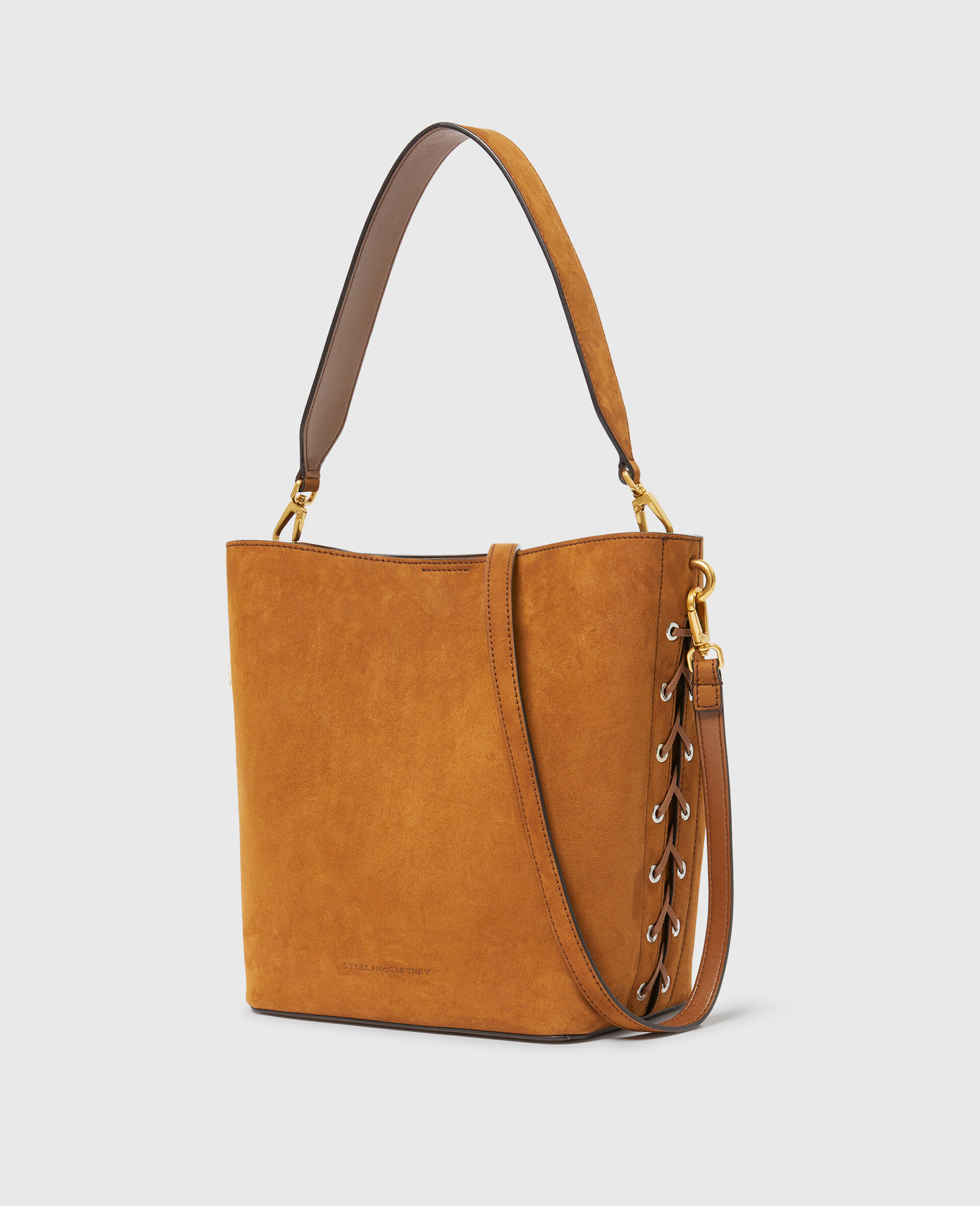 Frayme Whipstitch Crossbody Tote Bag-Brown-large image number 2