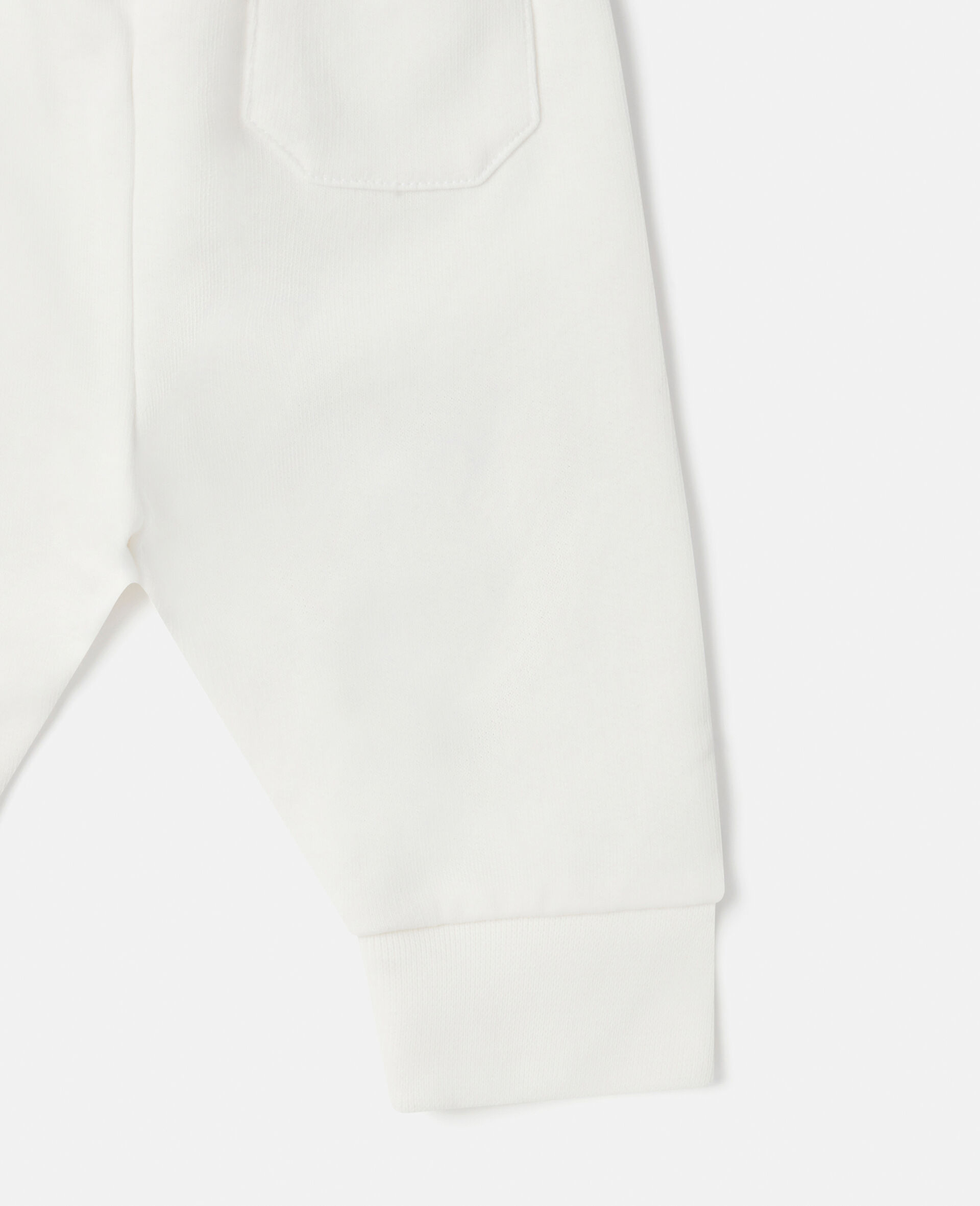 Heart Patch Joggers-White-large image number 3