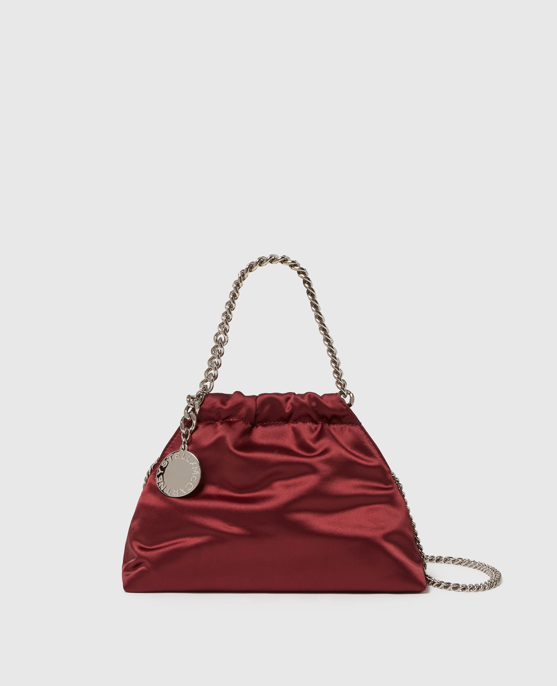 Falabella Satin Drawstring Crossbody Bag-Red-large image number 0