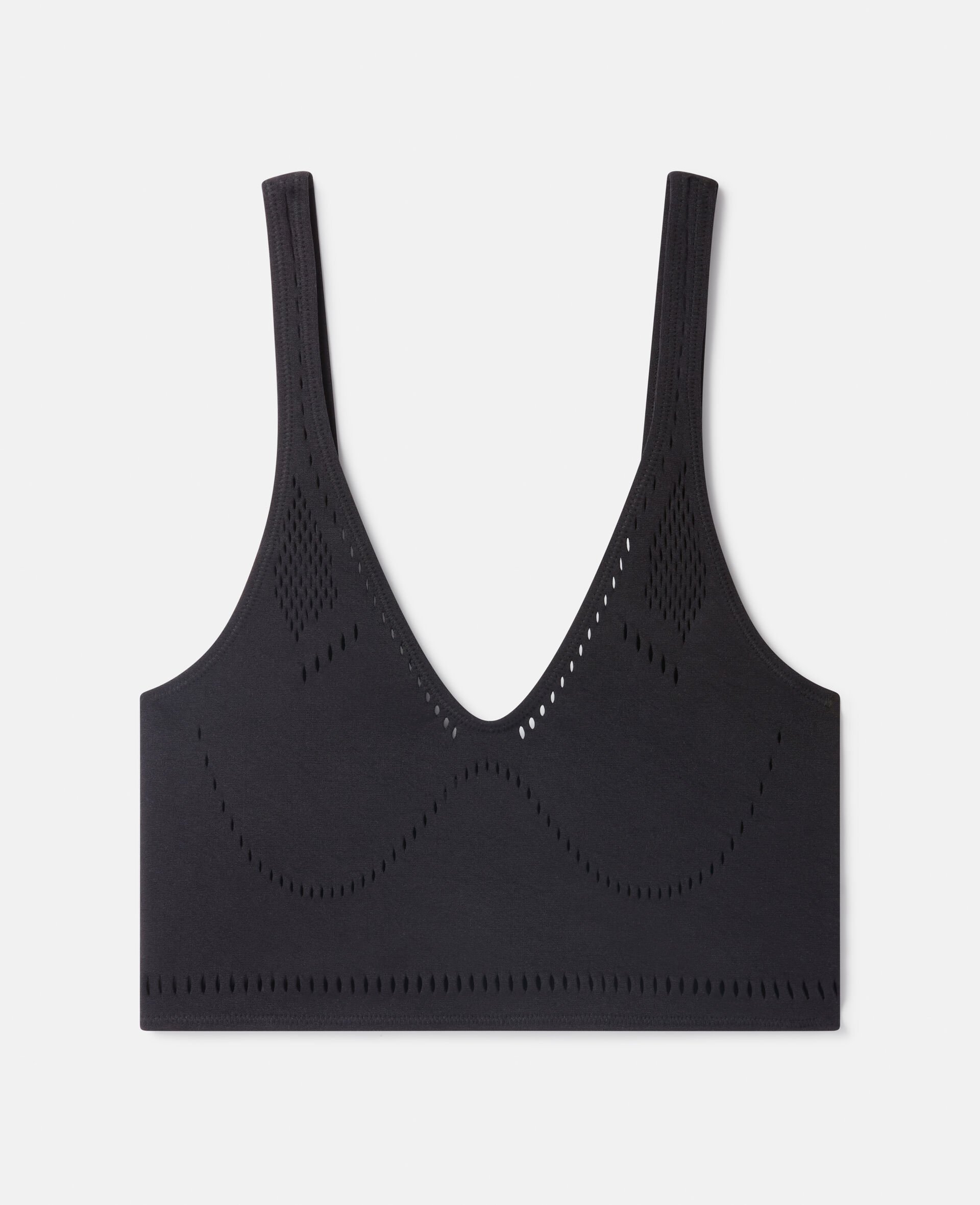 Stellawear Crop Top Bra-Black-medium