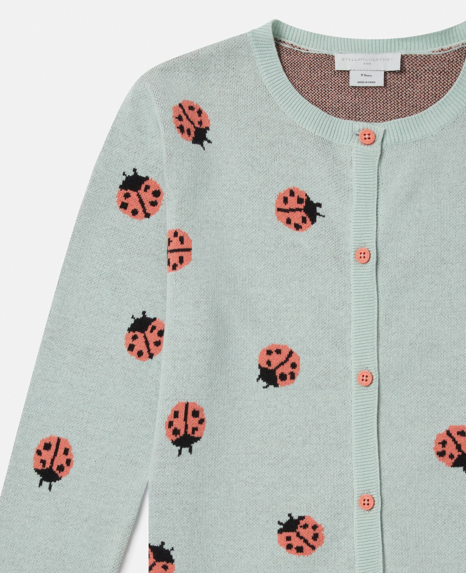 Ladybird Knitted Crewneck Cardigan -Green-large image number 1