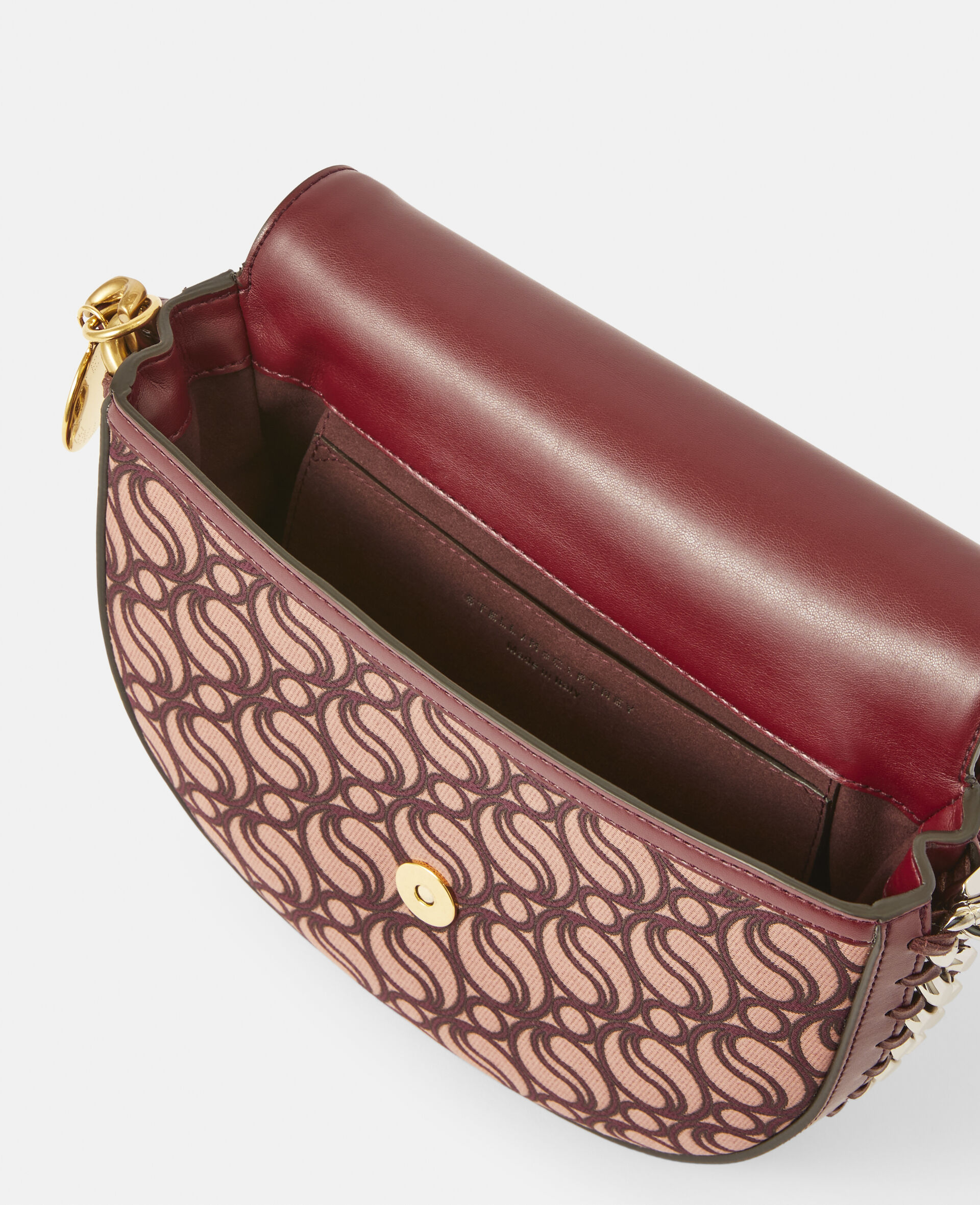 Frayme Medium S-Wave Flap Shoulder Bag-Red-large image number 3