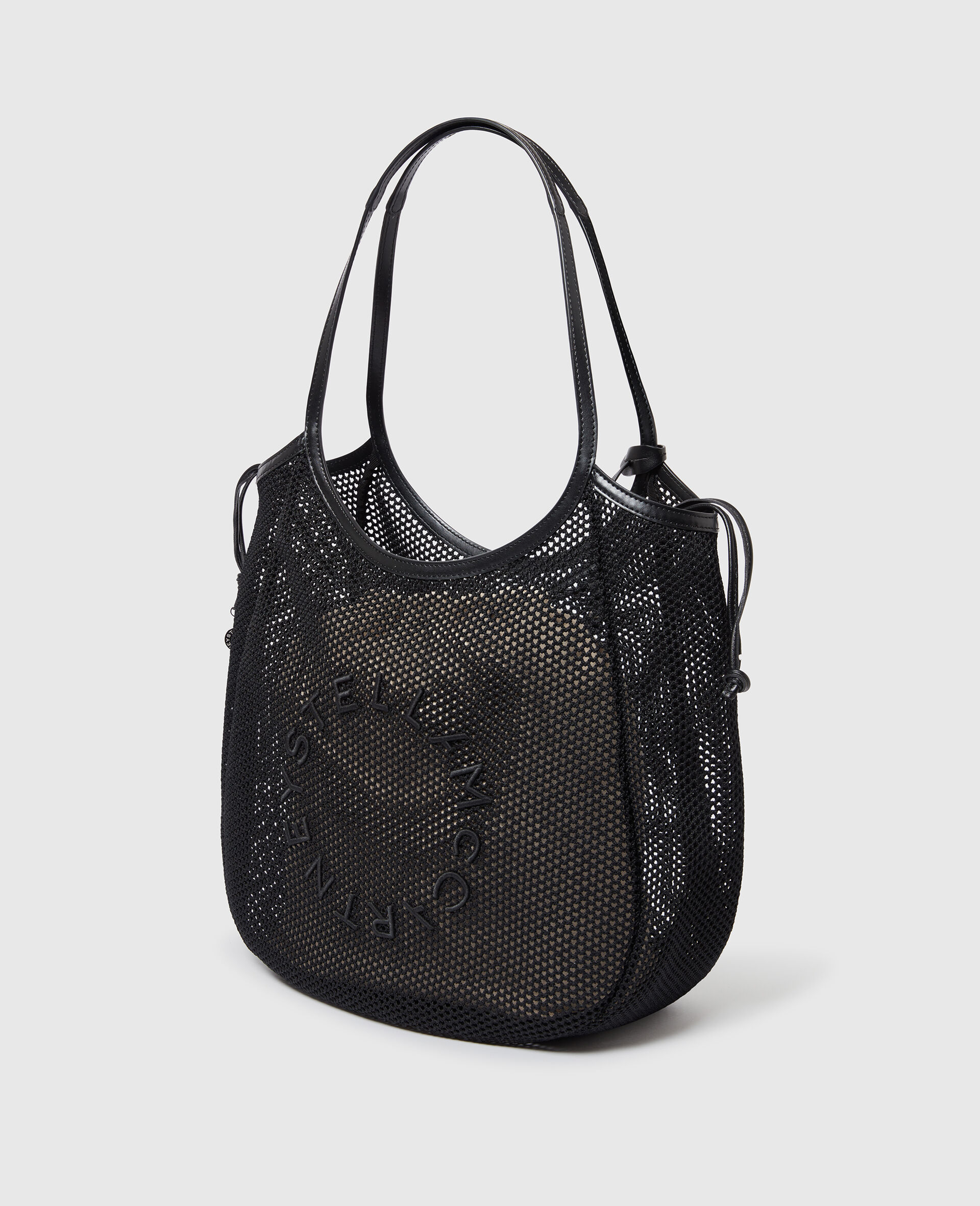 Sac Hobo Logo en mesh-Noir-large image number 2