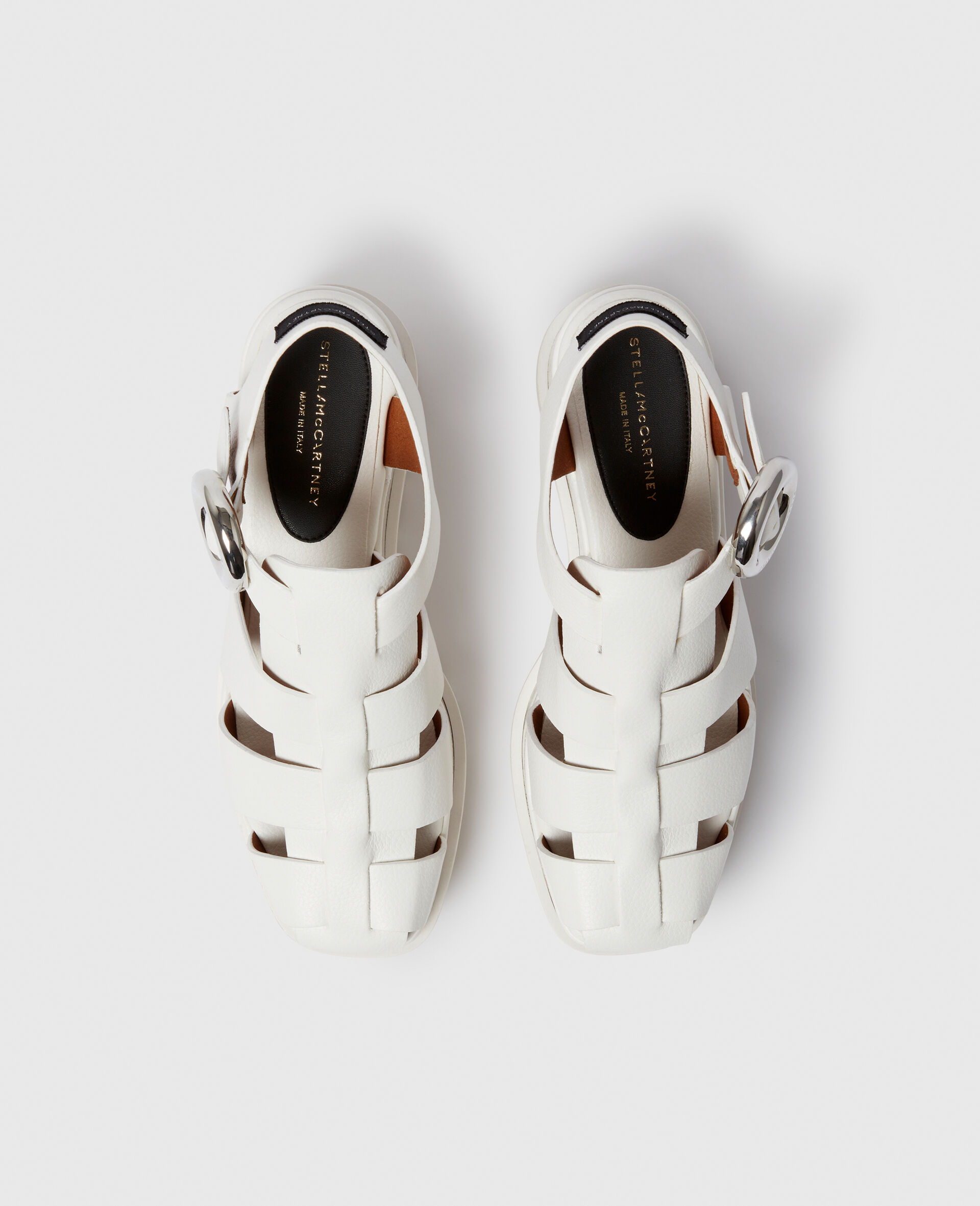 Elyse Platform Sandal-White-large image number 3