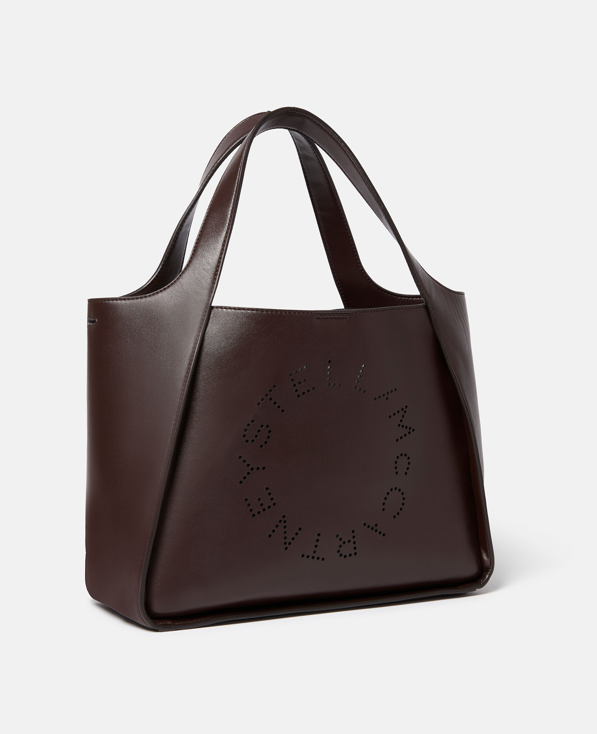 Stella McCartney Stella Logo Faux-Leather Tote Bag - Black