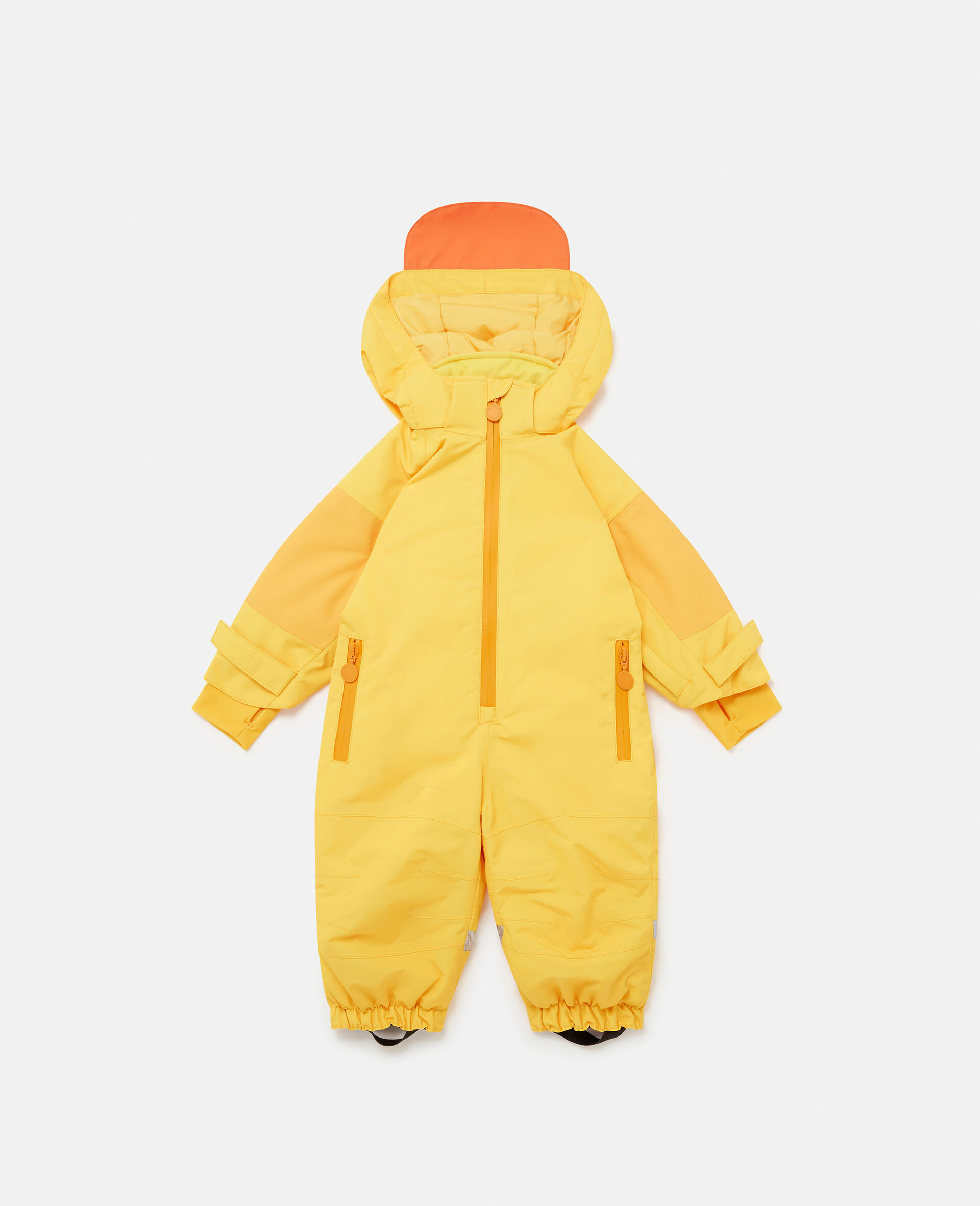 Duckling Hooded Zip-Up Jumpsuit-Yellow-large image number 0