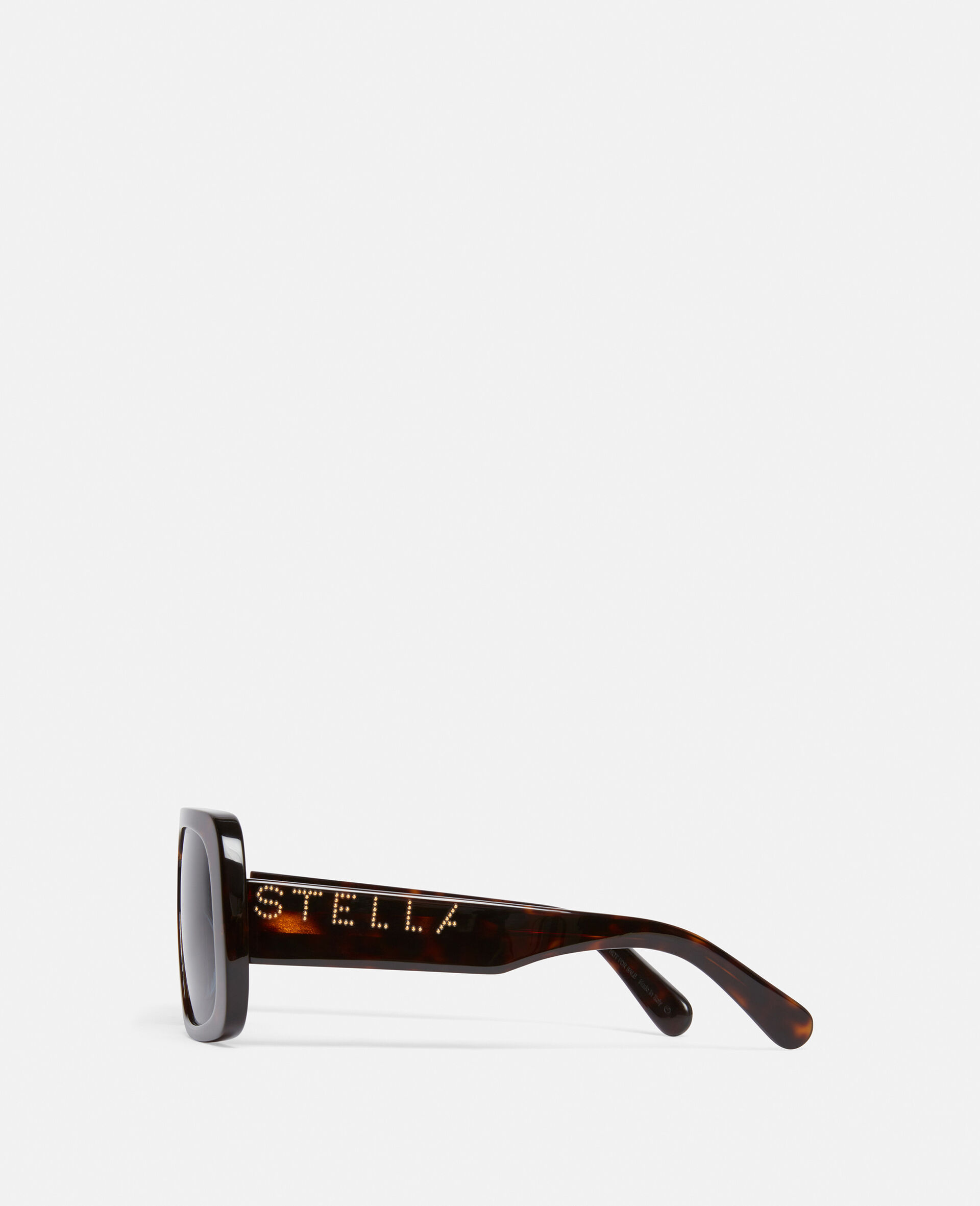 Eckige Sonnenbrille mit Logo-Schwarz-large image number 1