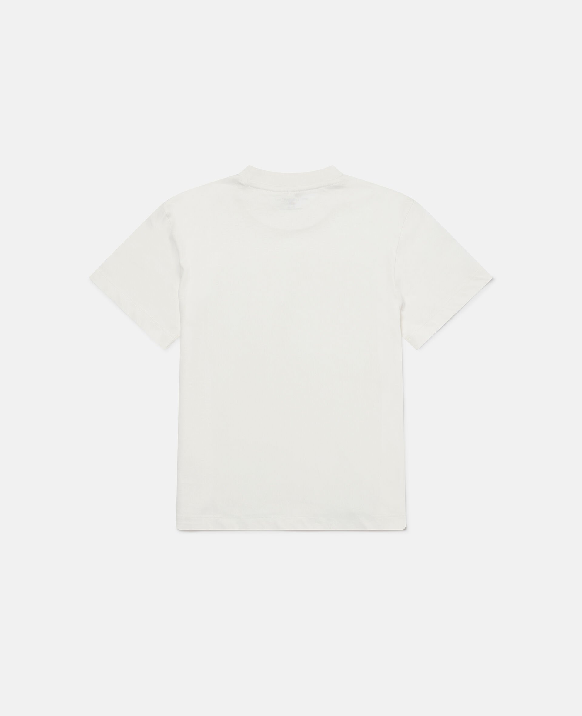 Cat Graphic T-Shirt-Cream-large image number 2