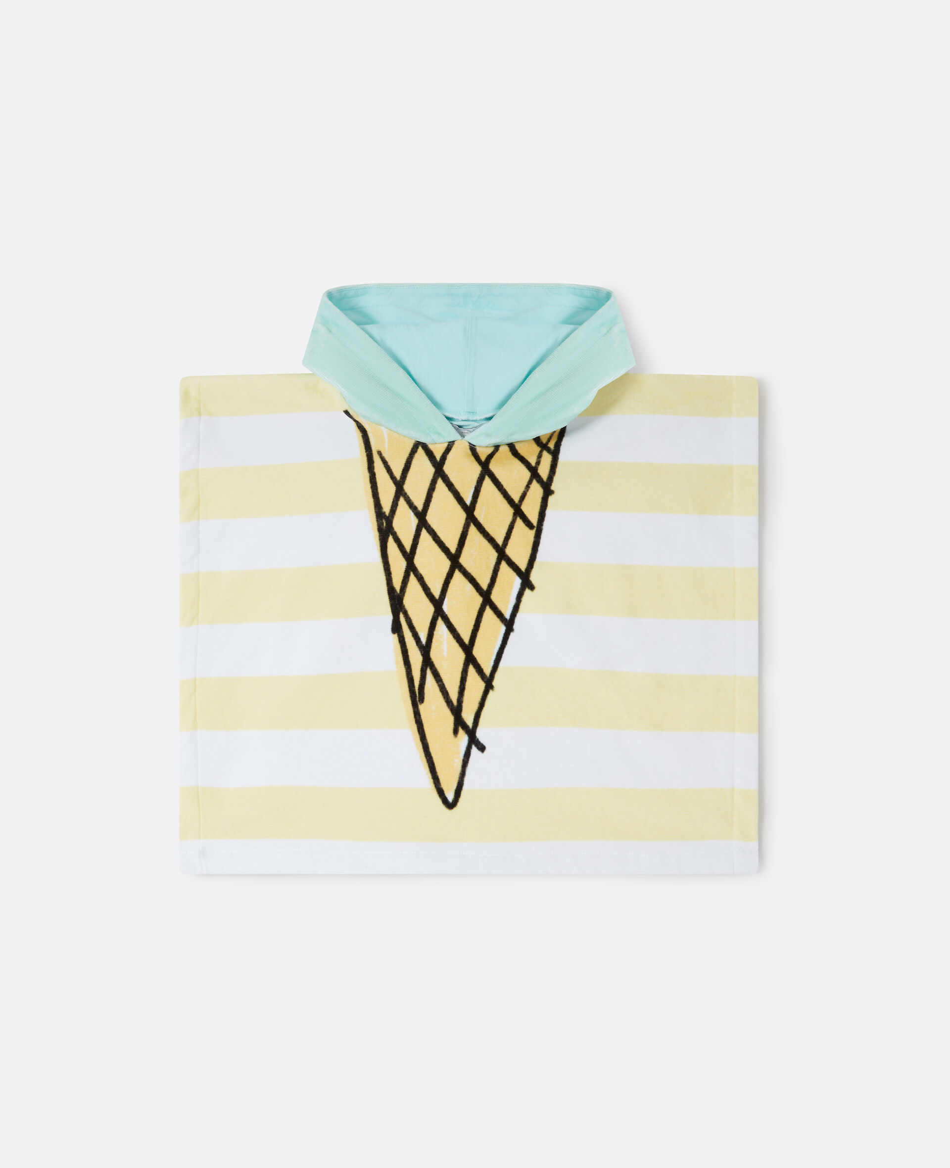 Ice Cream Graphic Towel Dress-Blue-large image number 0
