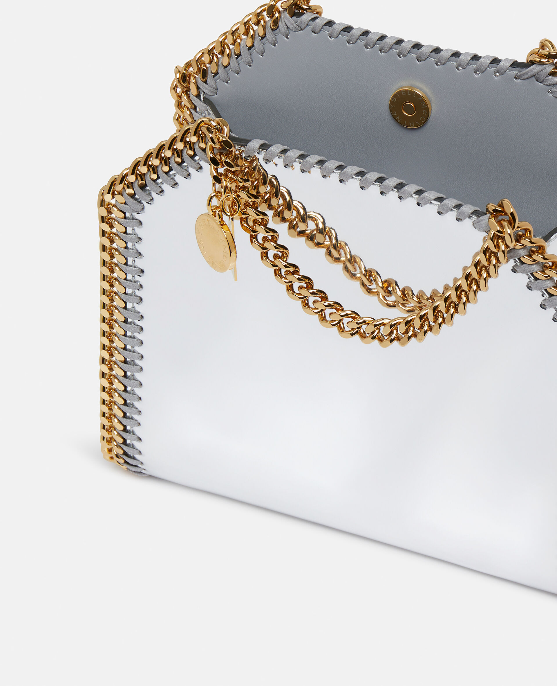 Borsa tote Falabella cromata specchiata Color argento da Women | Stella