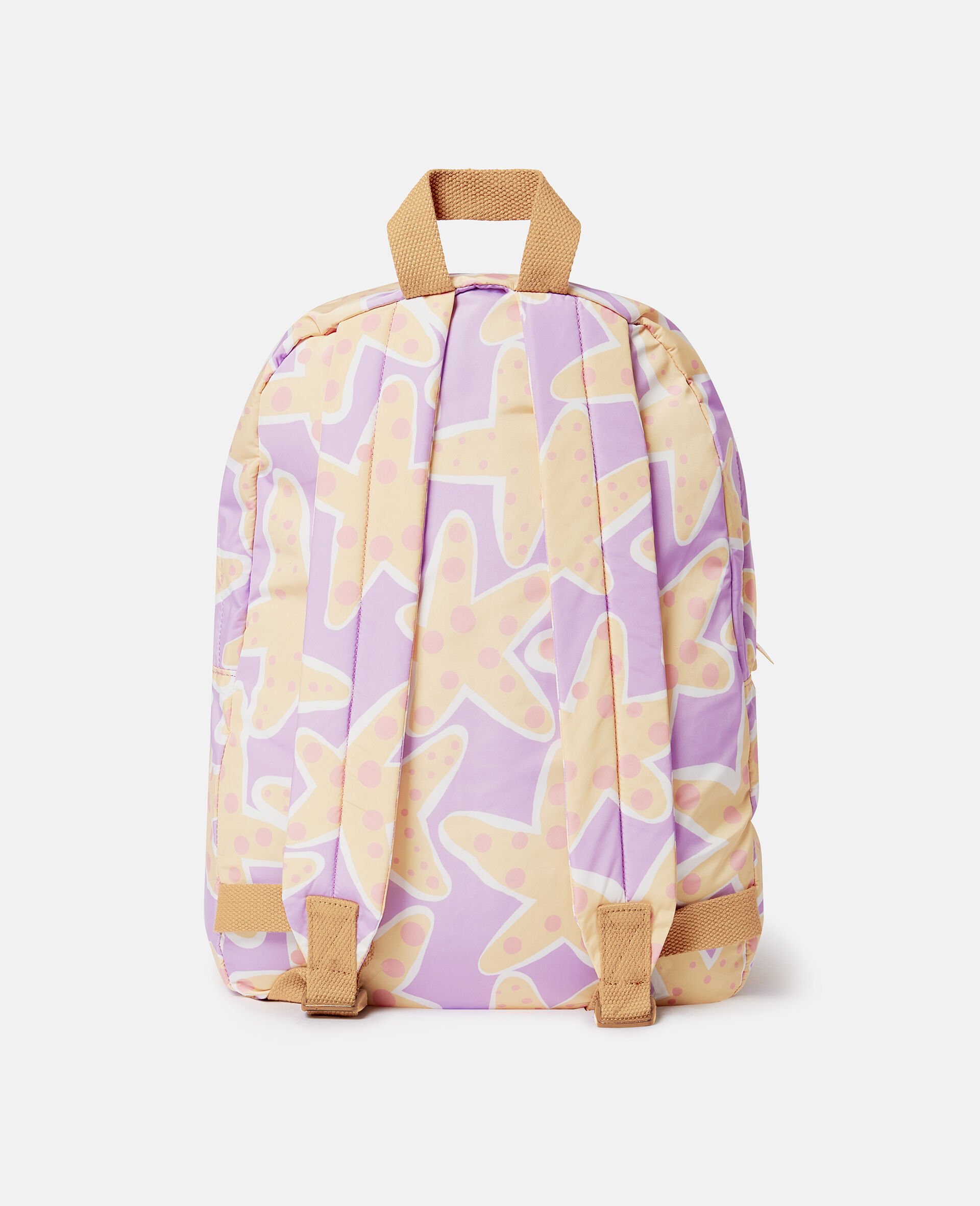 Starfish Print Backpack-Purple-large image number 2