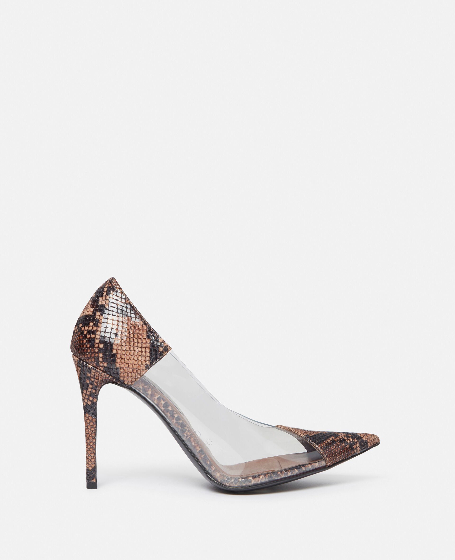 Stella Iconic Python Print Transparent Pumps-Multicoloured-large image number 0