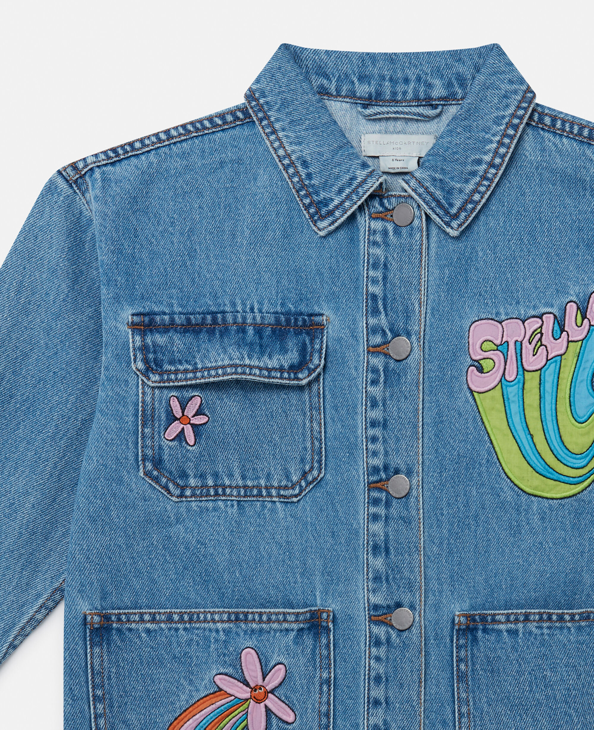 Women デニム ブルー ステラグラフィック デニムシャツ | Stella McCartney JP