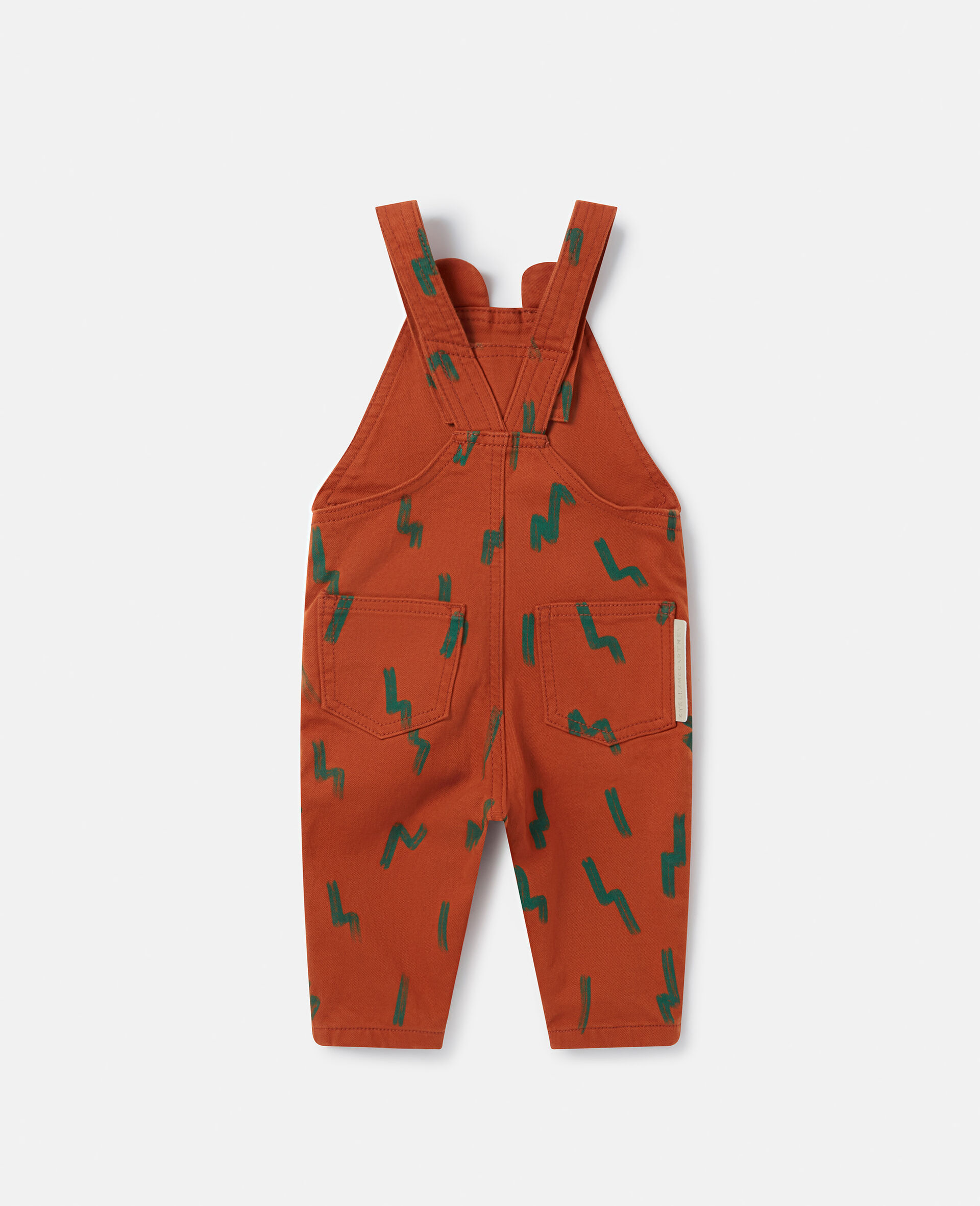 Bear Print Dungarees-Brown-large image number 2