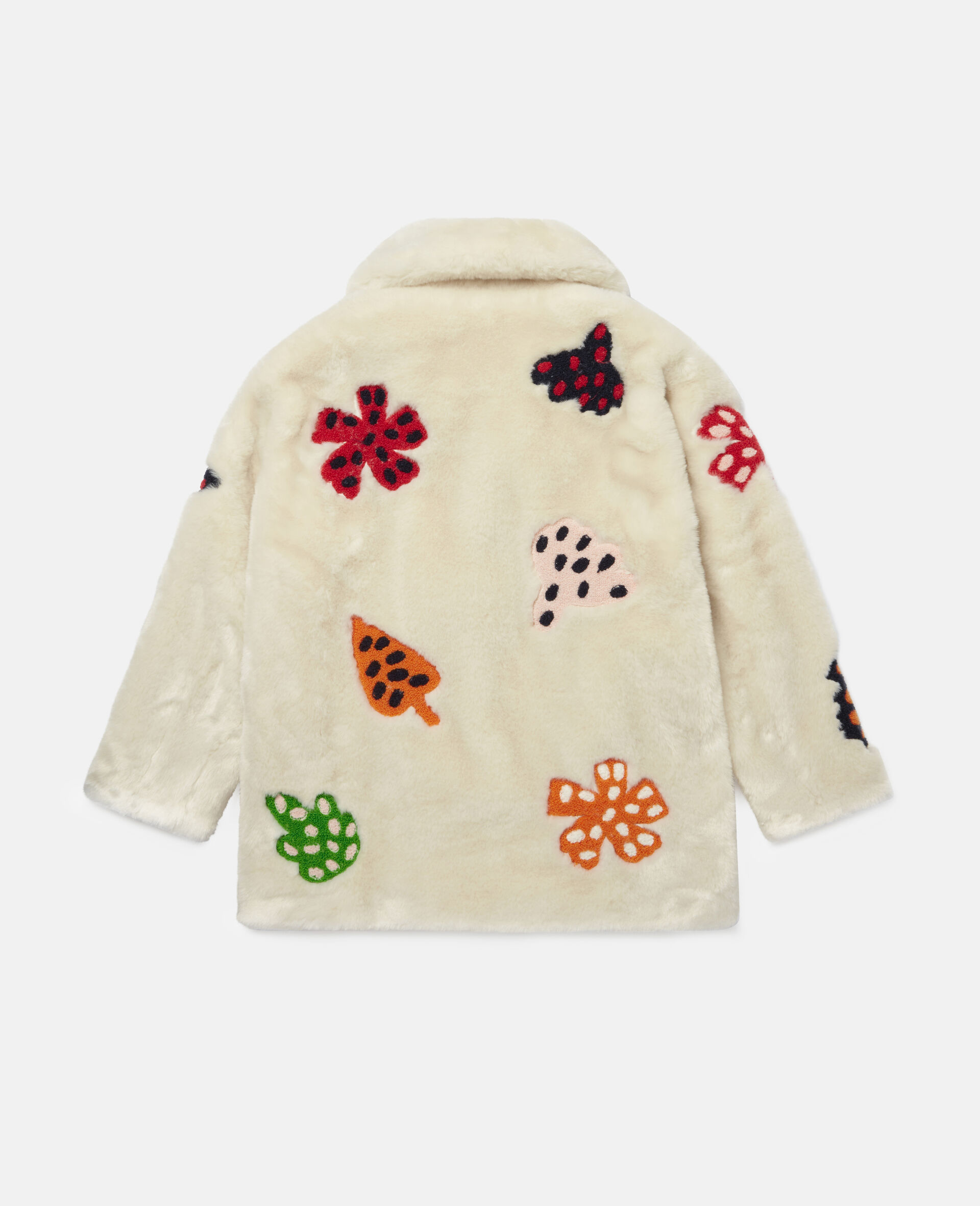 Embroidered Spotty Leaves FFF Jacket -White-large image number 3