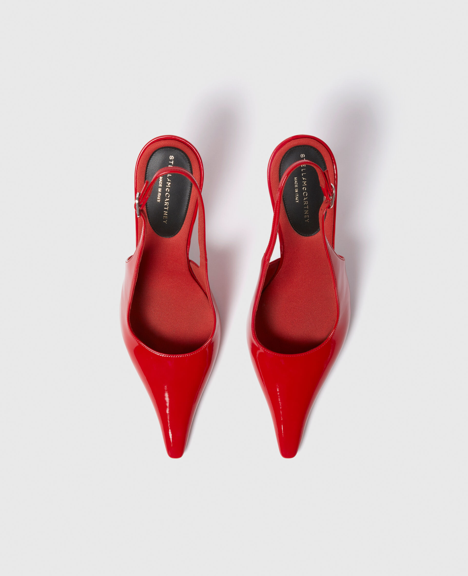 Elsa Pointed Toe Slingbacks-Red-large image number 3