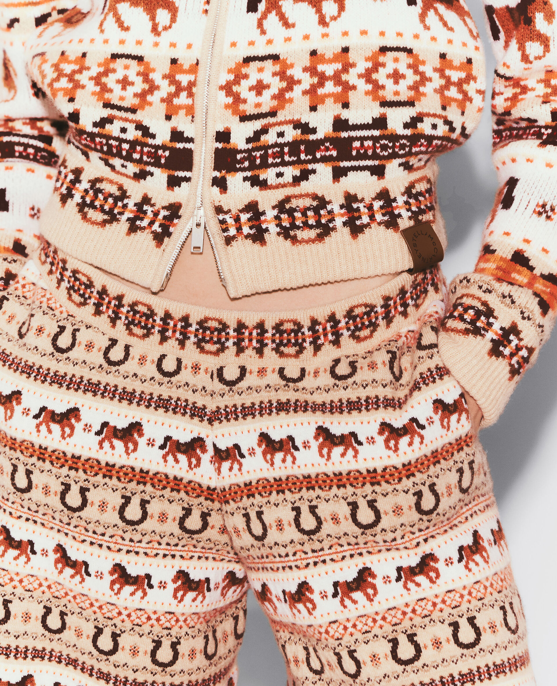 Fair Isle Wool Trousers -Multicolour-large image number 2