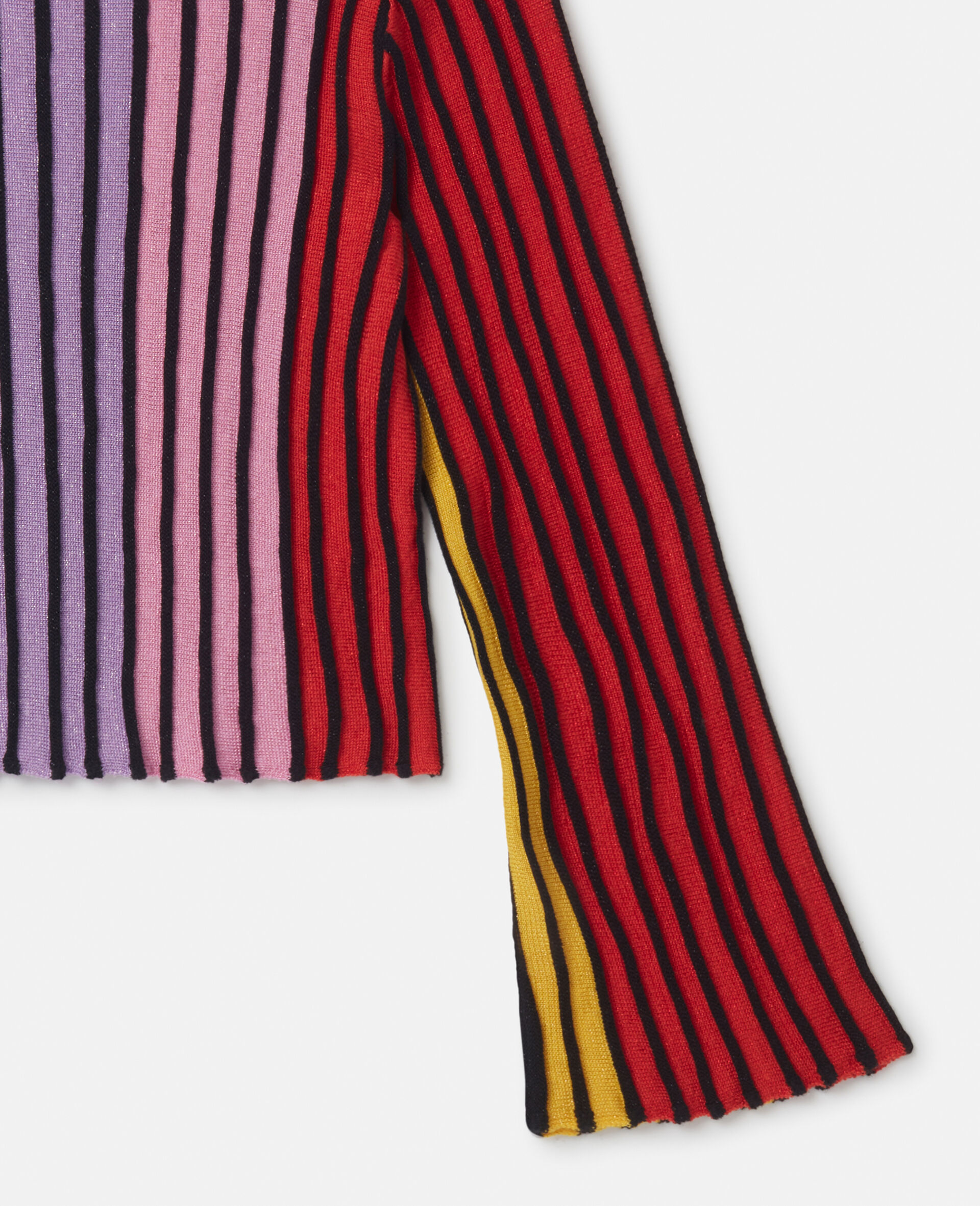 Rainbow Striped Flared Top -Multicolour-large Rainbow Striped Flared Top -Multicolour-large image number 3