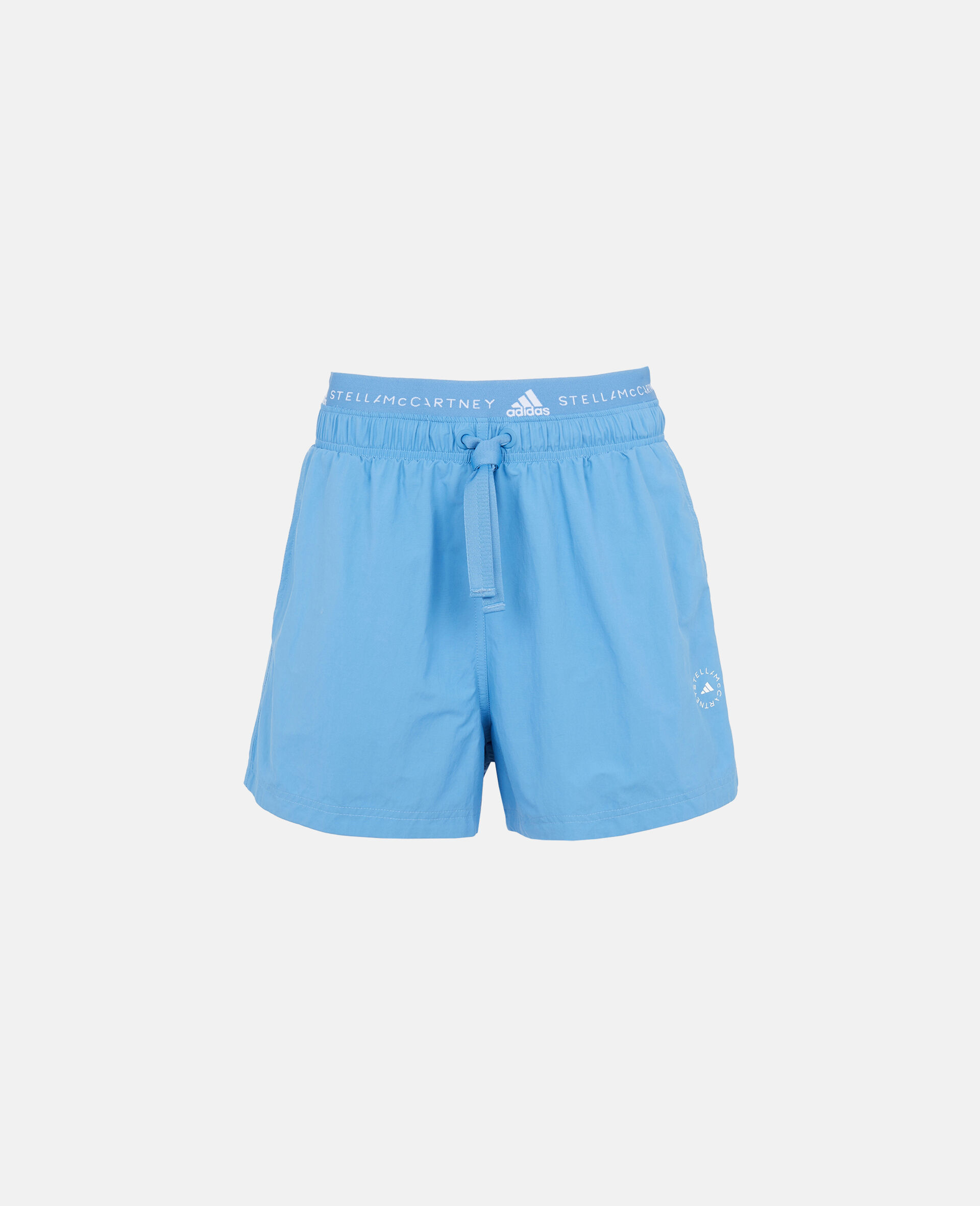 Blue Woven Shorts -Blue-large image number 0