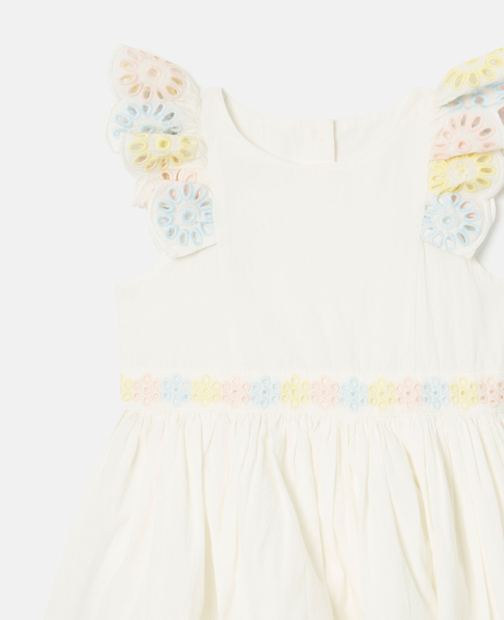 Flower Crochet Dress-White-large image number 1