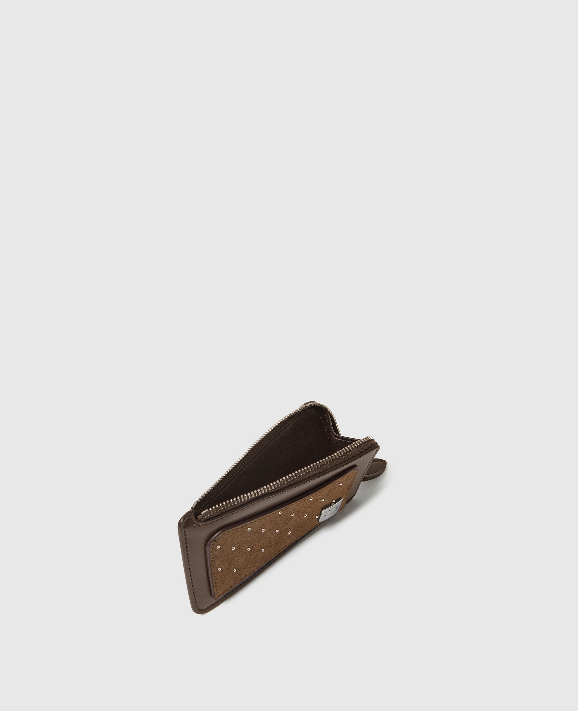 Ryder Studded Zip Cardholder-Brown-large image number 3