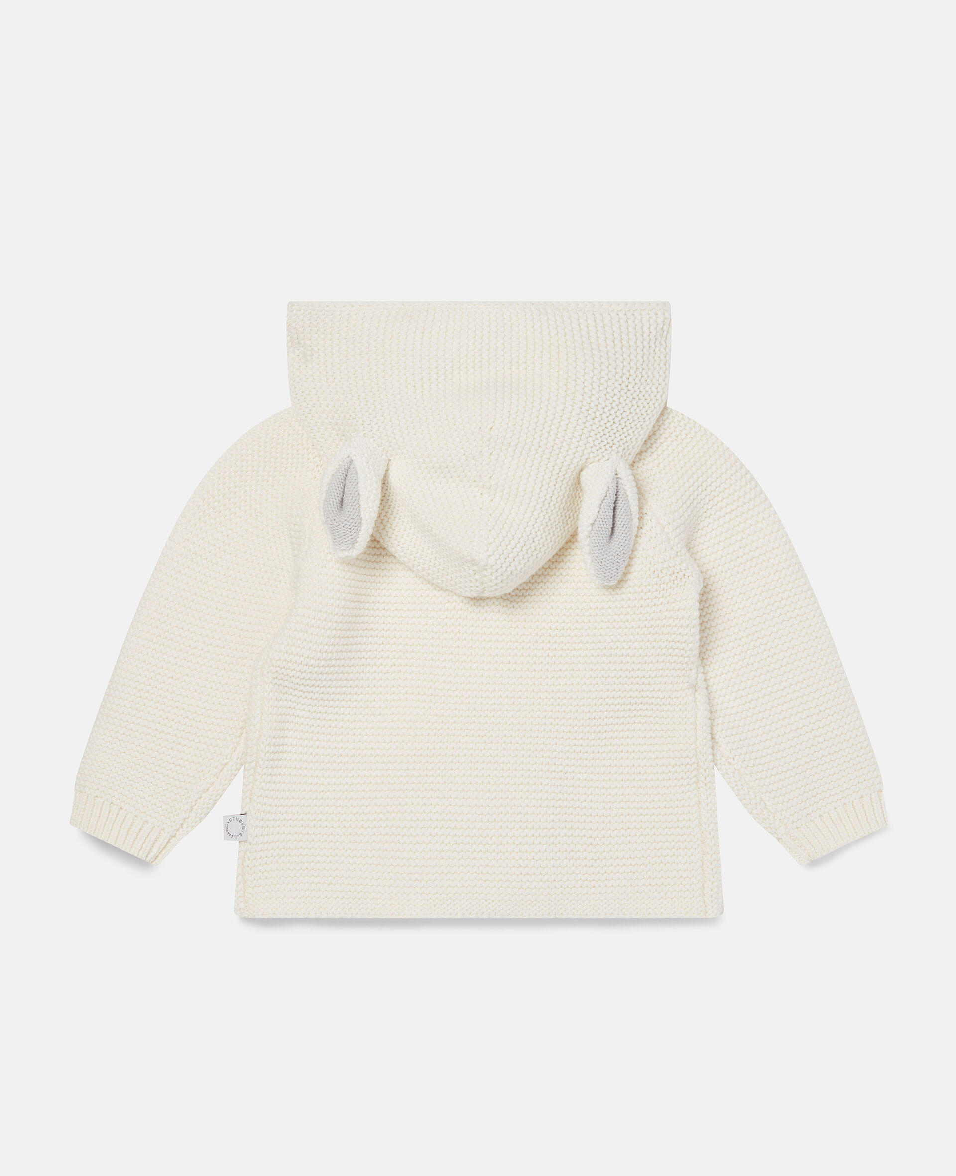 Knit Bunny Ear Cardigan-White-large image number 1
