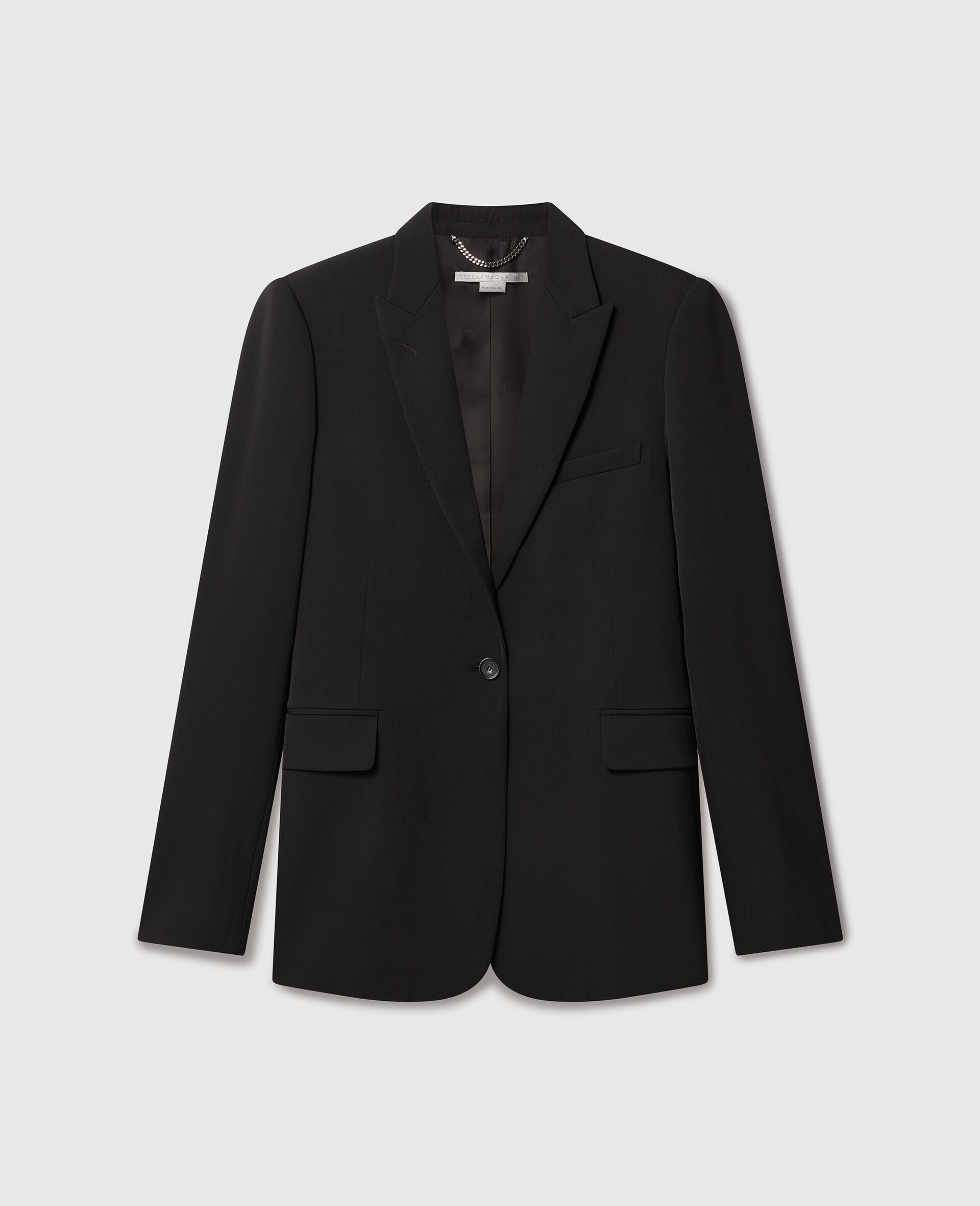Single-Breasted Blazer-Black-medium