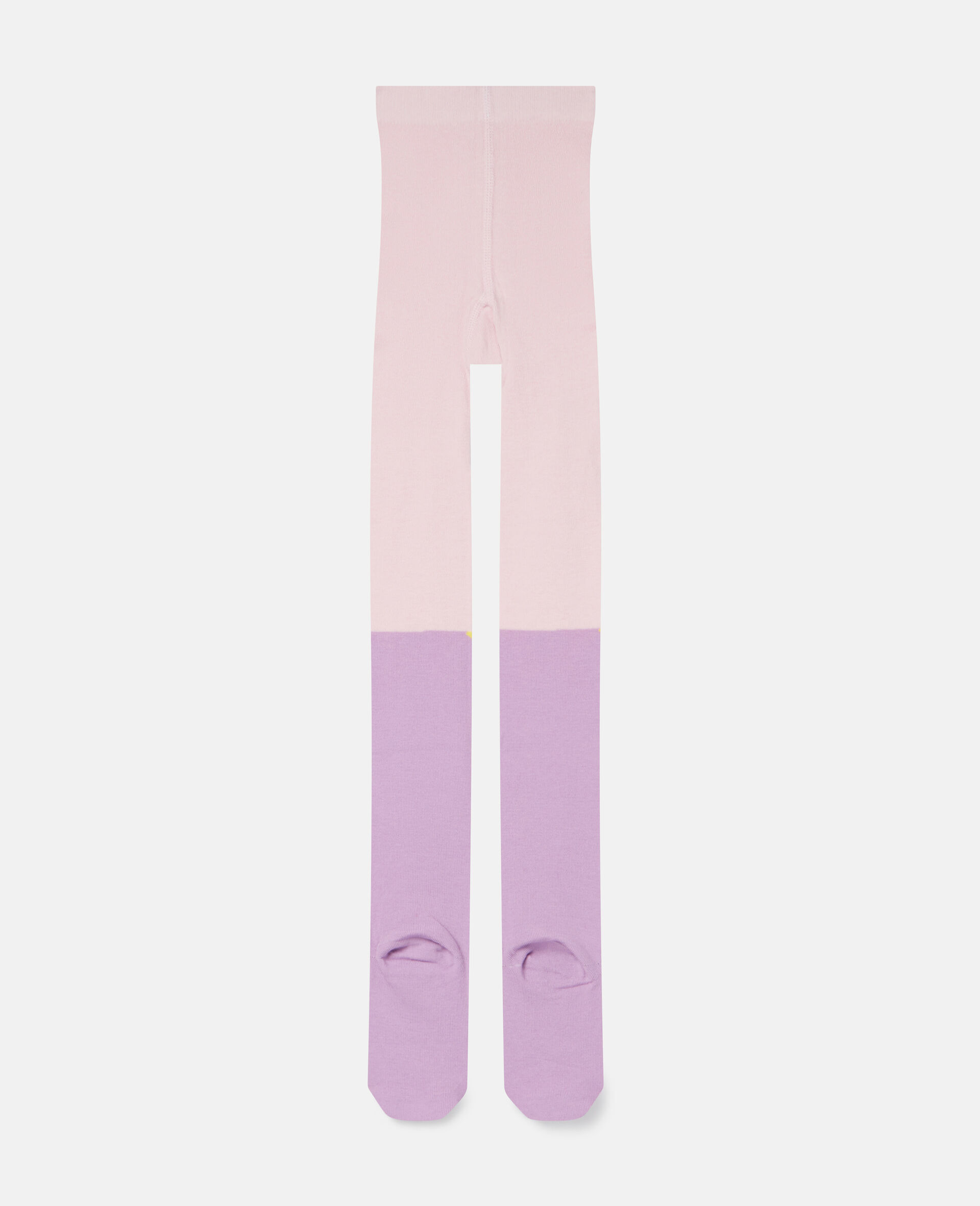 Smile Star Knit Intarsia Tights-Purple-large image number 2