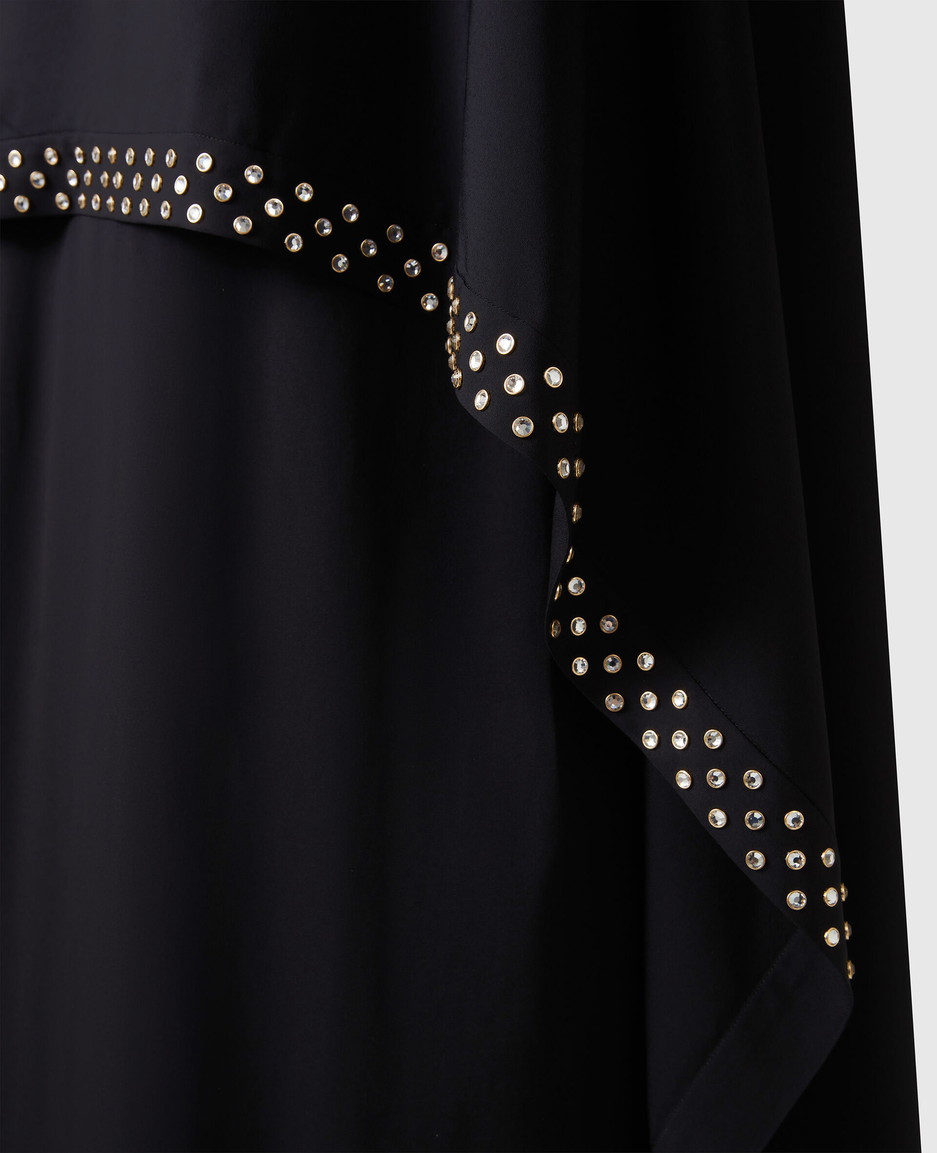 Robe cape de soiree avec cristaux sans plomb-Rose-large image number 4