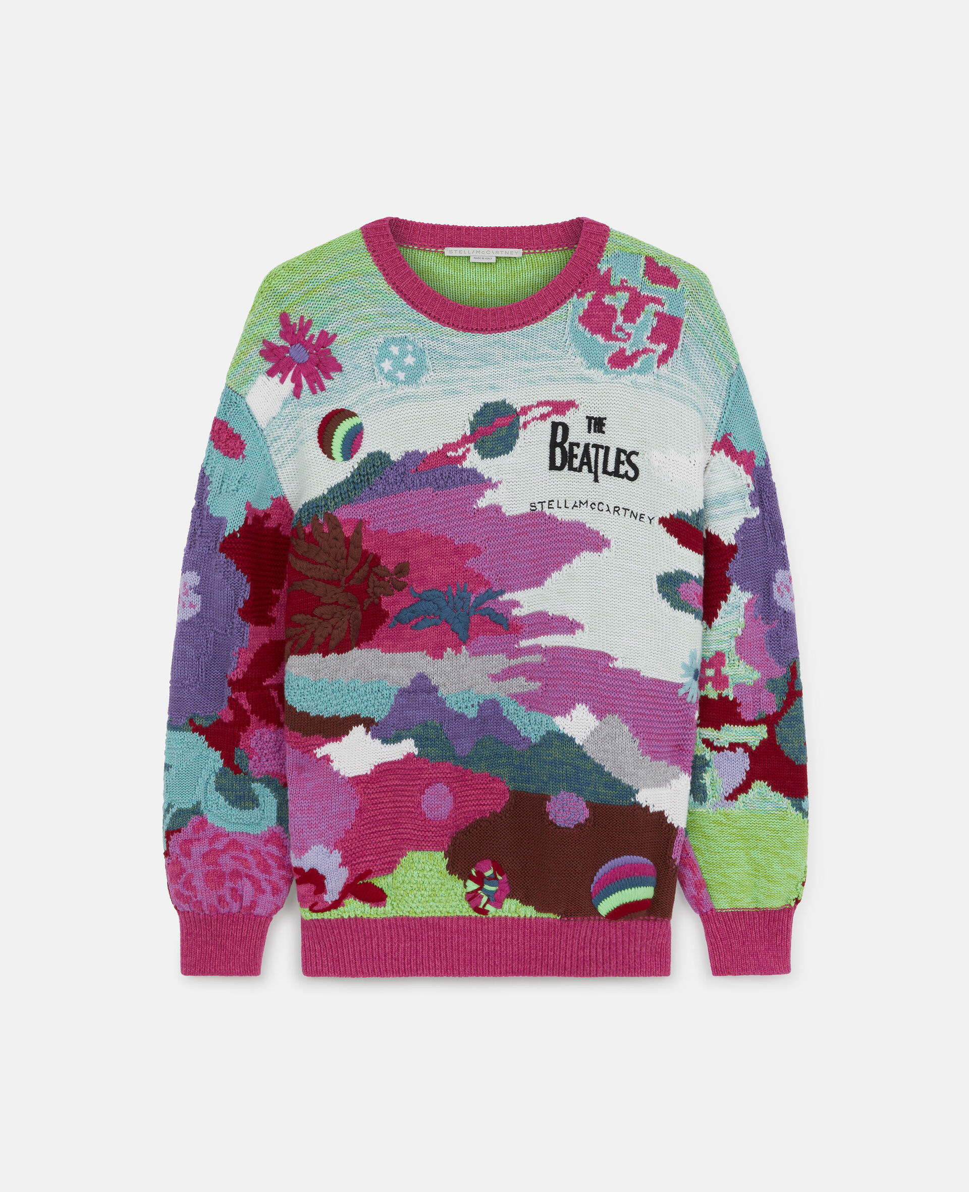 Get Back Knit Intarsia Jumper-Multicoloured-large image number 0