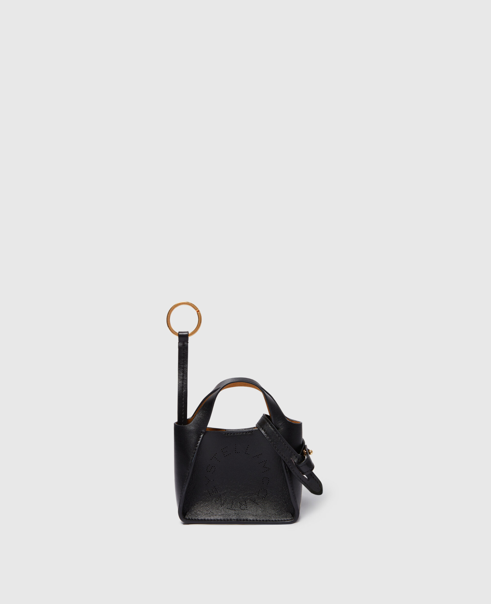 Logo Tote AirPods Case Keyring -Black-large image number 0