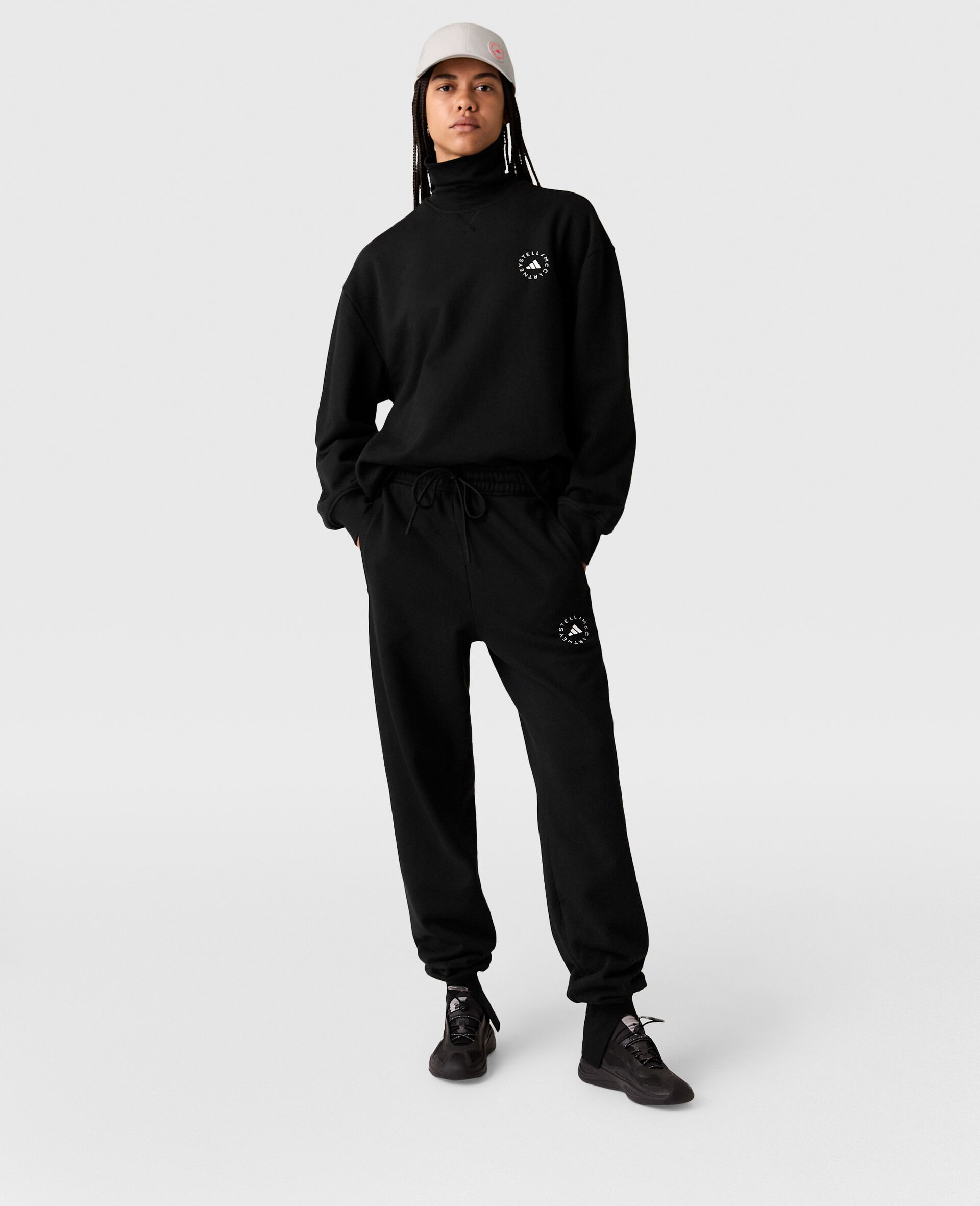 TrueCasuals Split-Cuff Joggers-Black-large image number 1