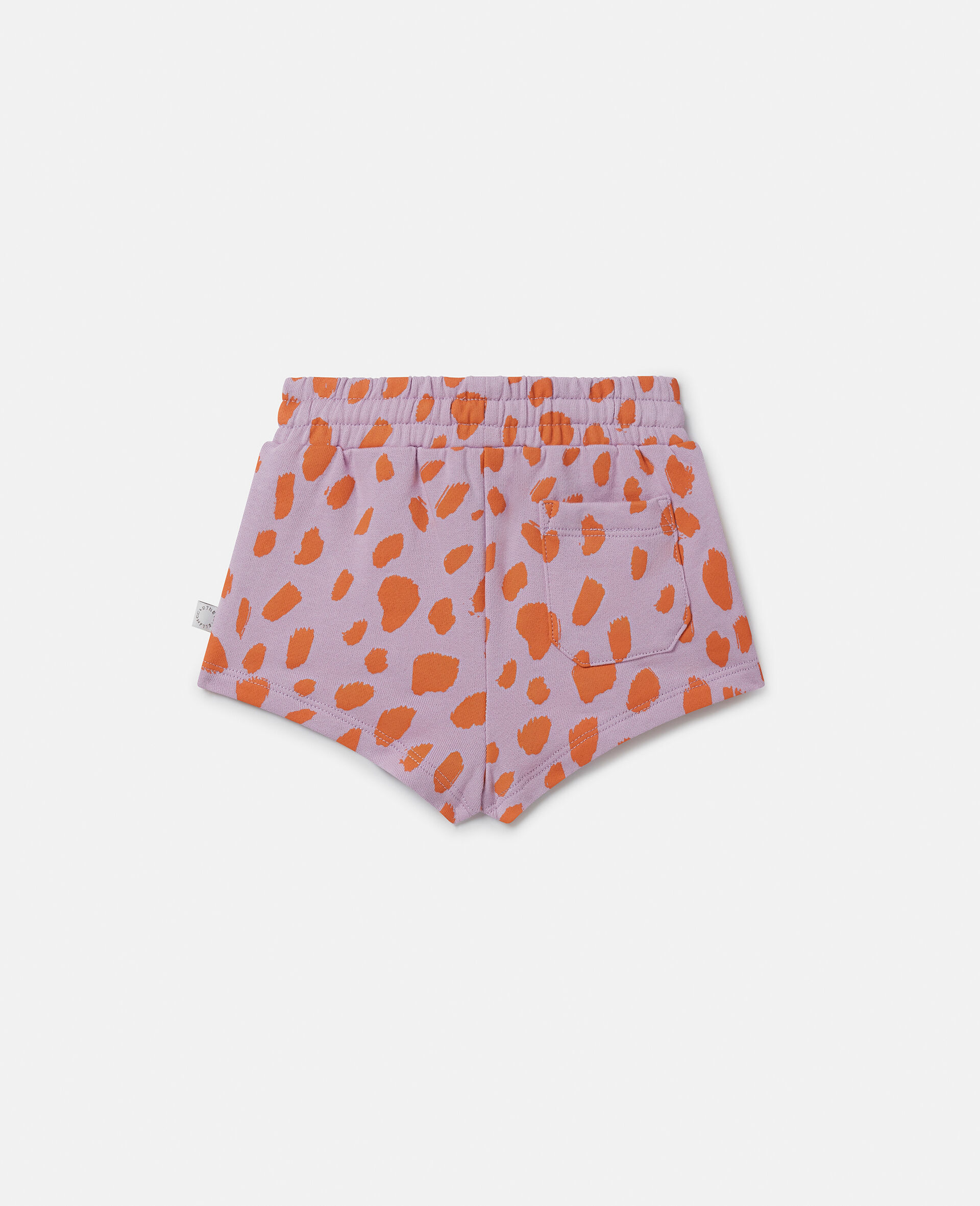 Neon Leopard Print Sweat Shorts-Red-large image number 2