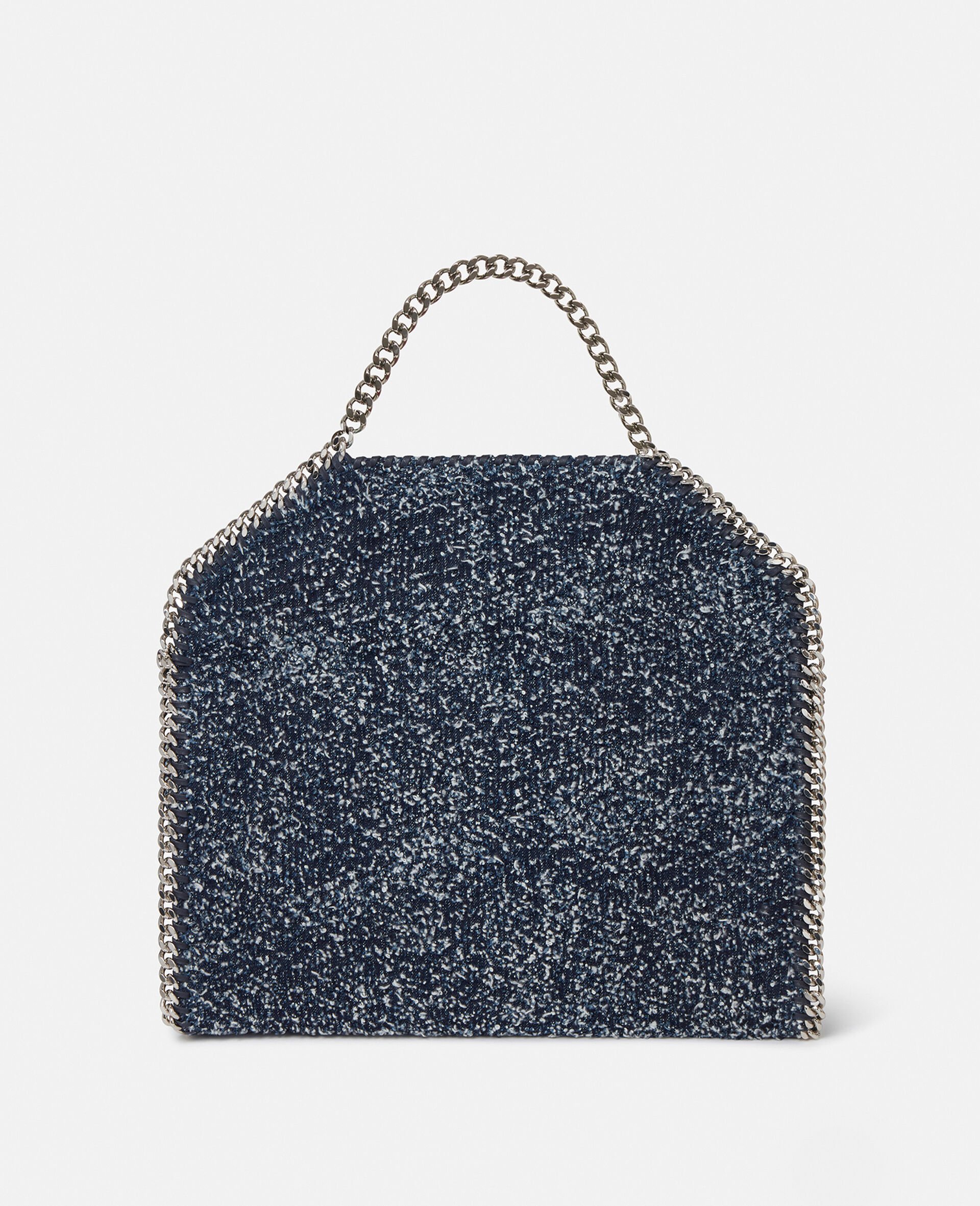 Falabella Fold-Over Boucl&eacute; Tote Bag-Blue-large image number 4